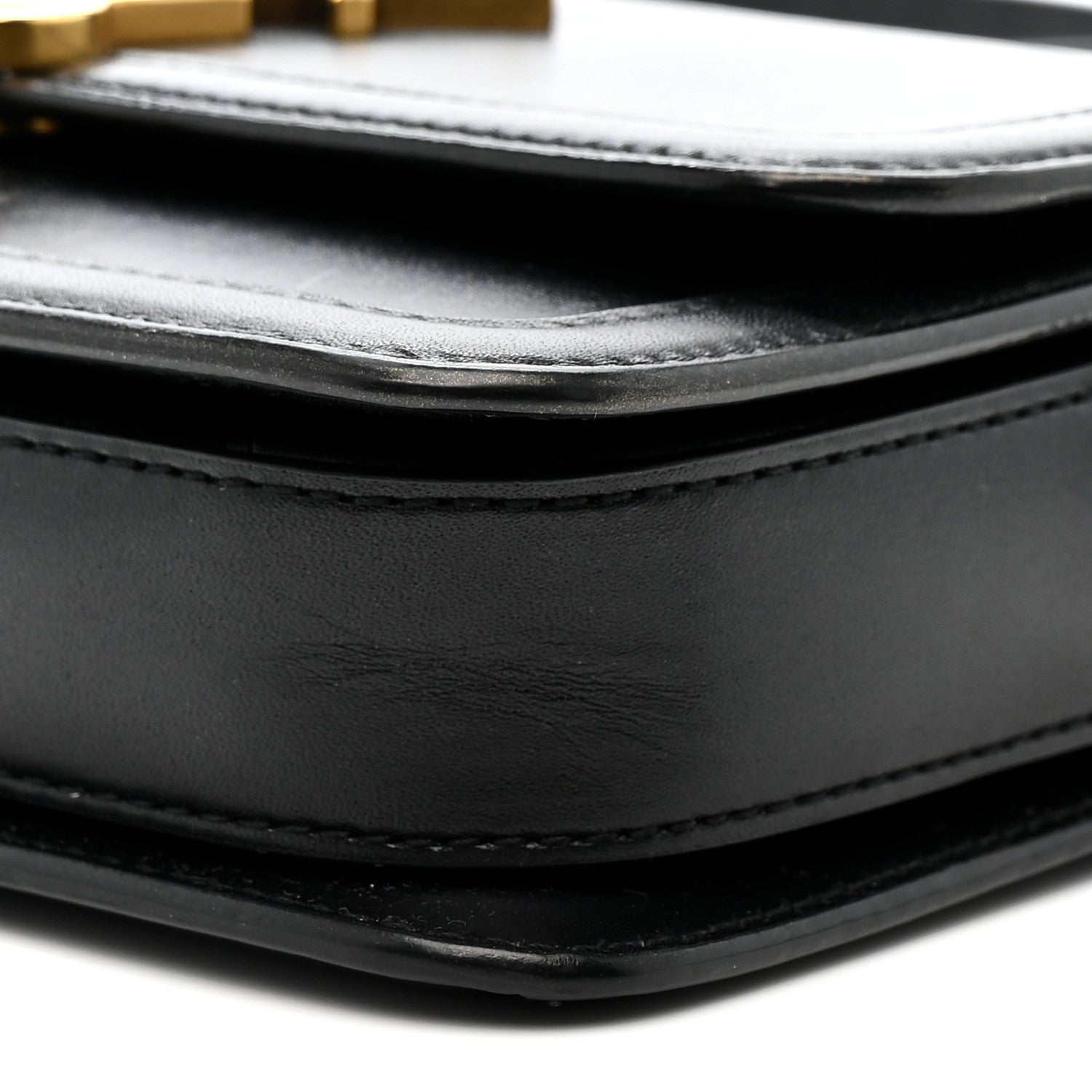Smooth Calfskin Small Solferino Satchel Black