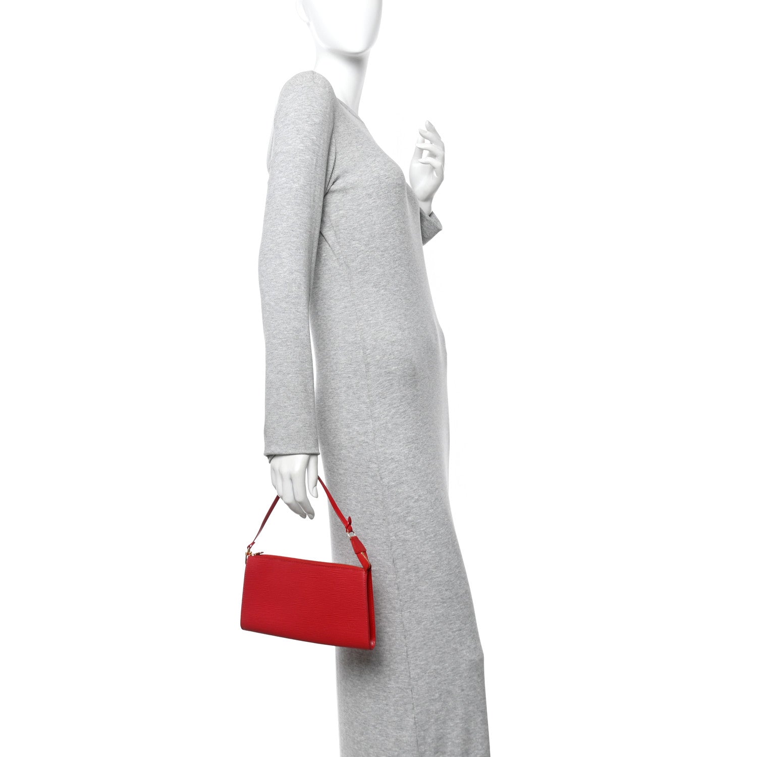 Epi Pochette Accessories 21 Castillan Red