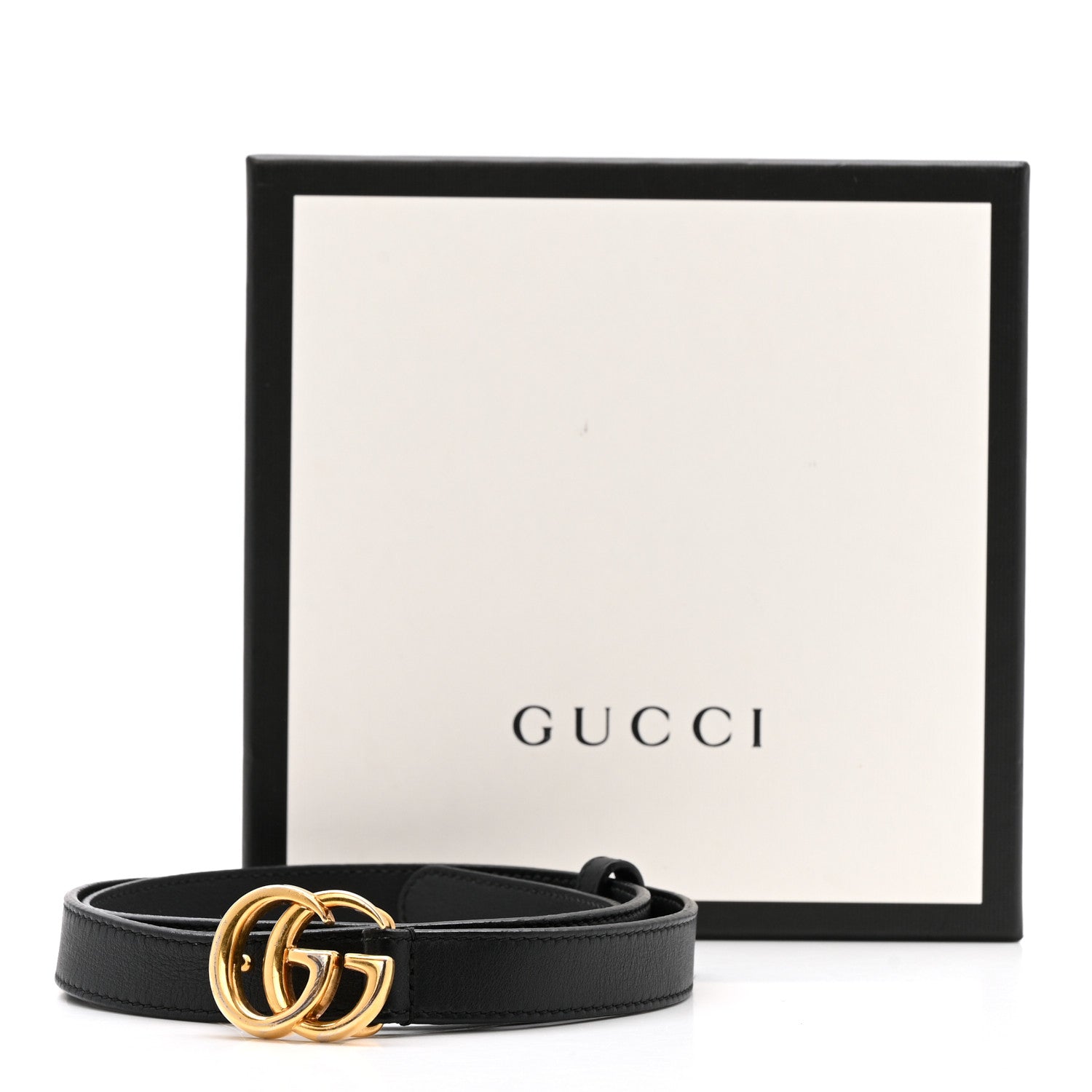 Calfskin Double G 20mm Belt 85 34 Black