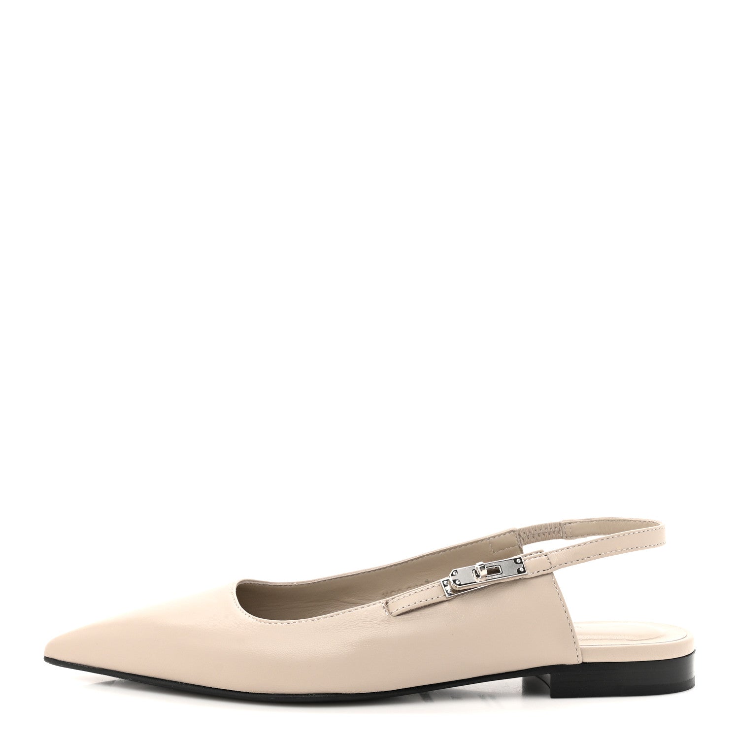 Nappa Lovely Slingback Flats 37 Beige Galet