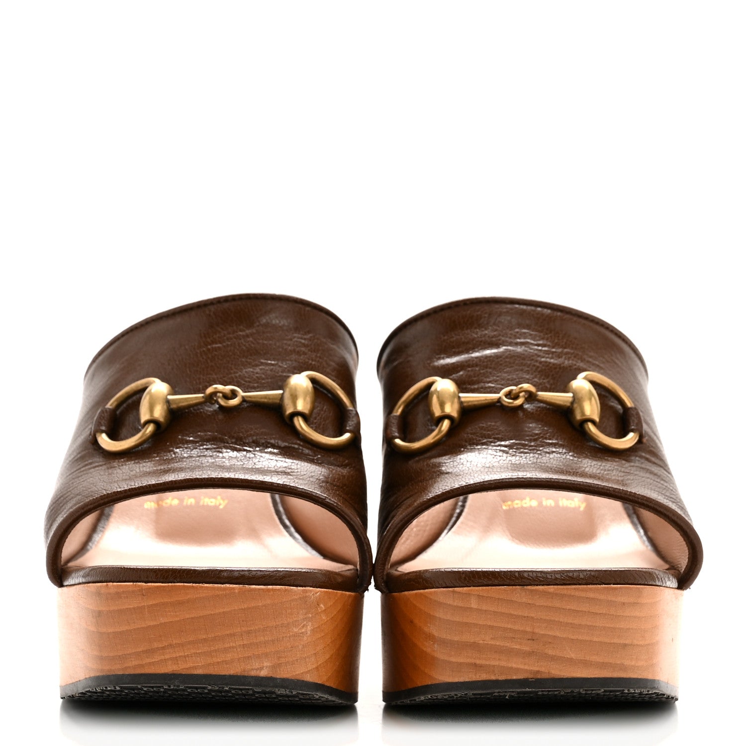 Granada Kid Houdan Platform Slide Sandals 35.5 Brown