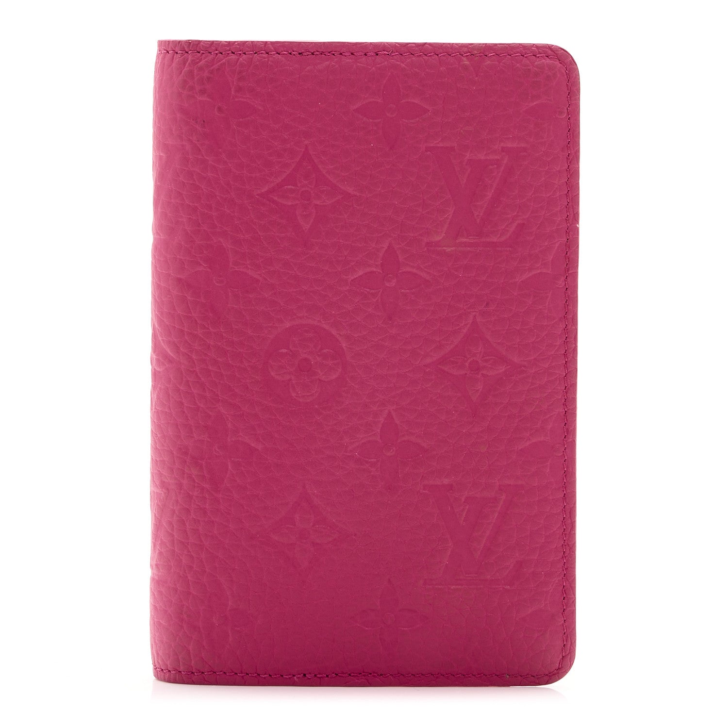 Taurillon Monogram Emily Notebook Cover PM Pink
