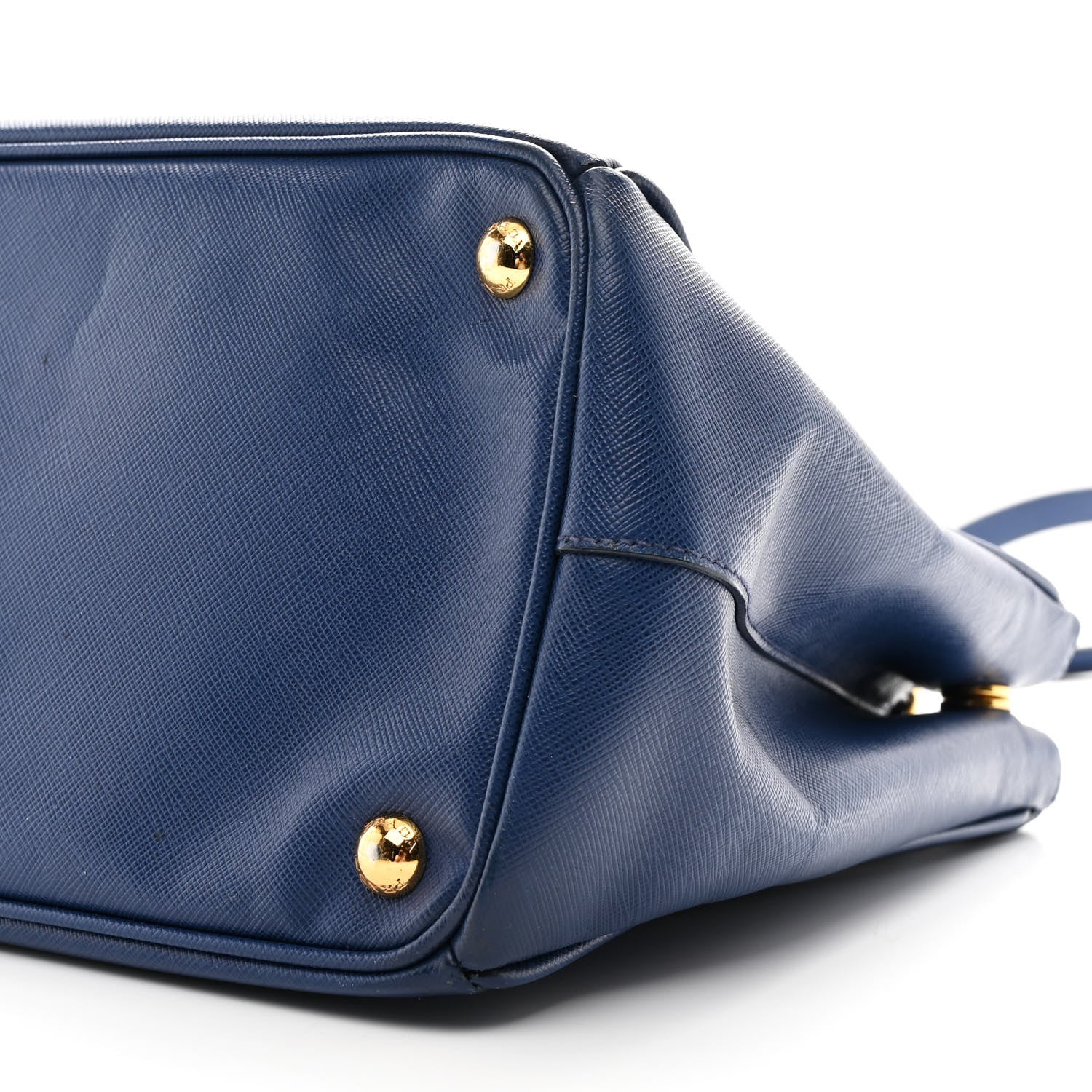 Saffiano Lux Medium Galleria Double Zip Tote Bluette