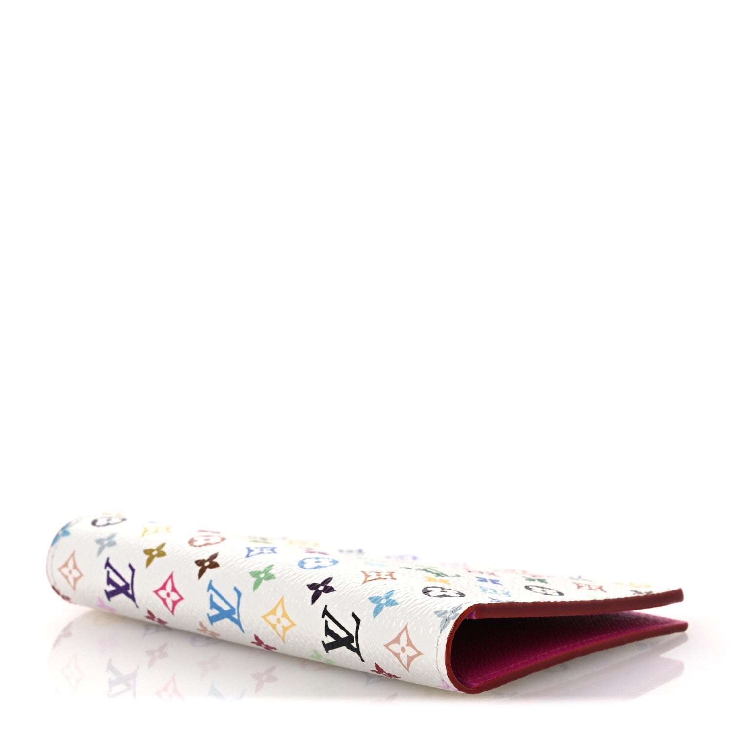 LV X TM Monogram Multicolor Passport Cover White