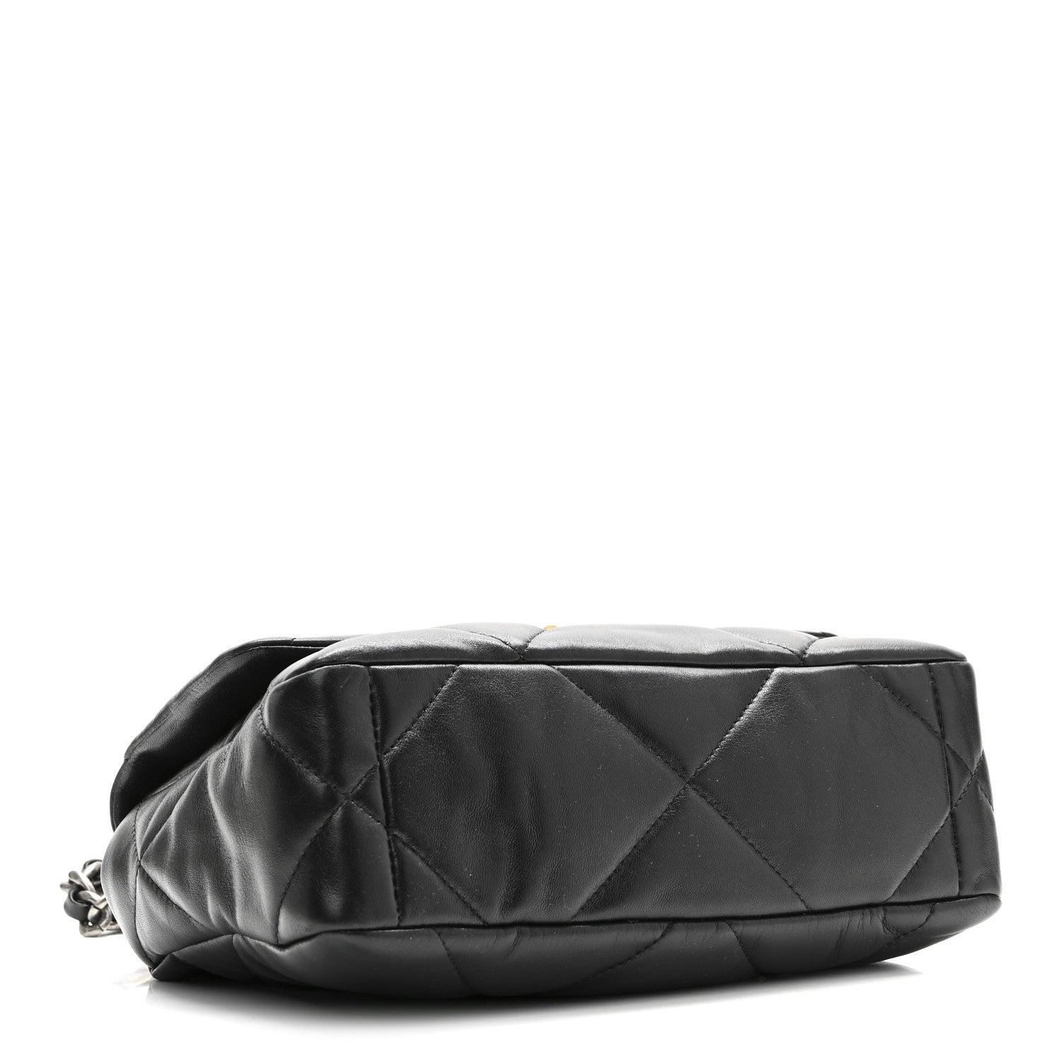Lambskin Quilted Medium Chanel 19 Flap Black