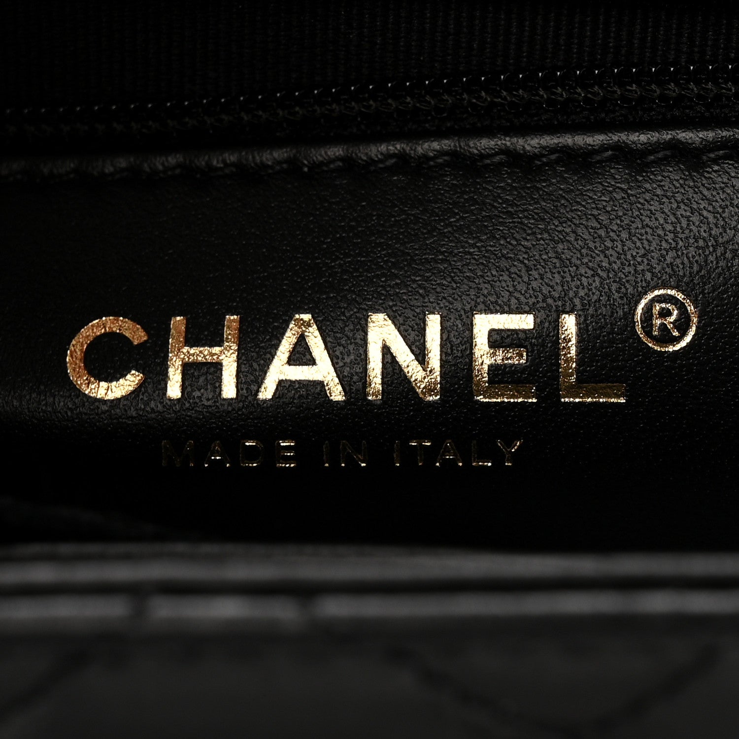 Shiny Aged Calfskin Quilted Nano Kelly Shopper Black