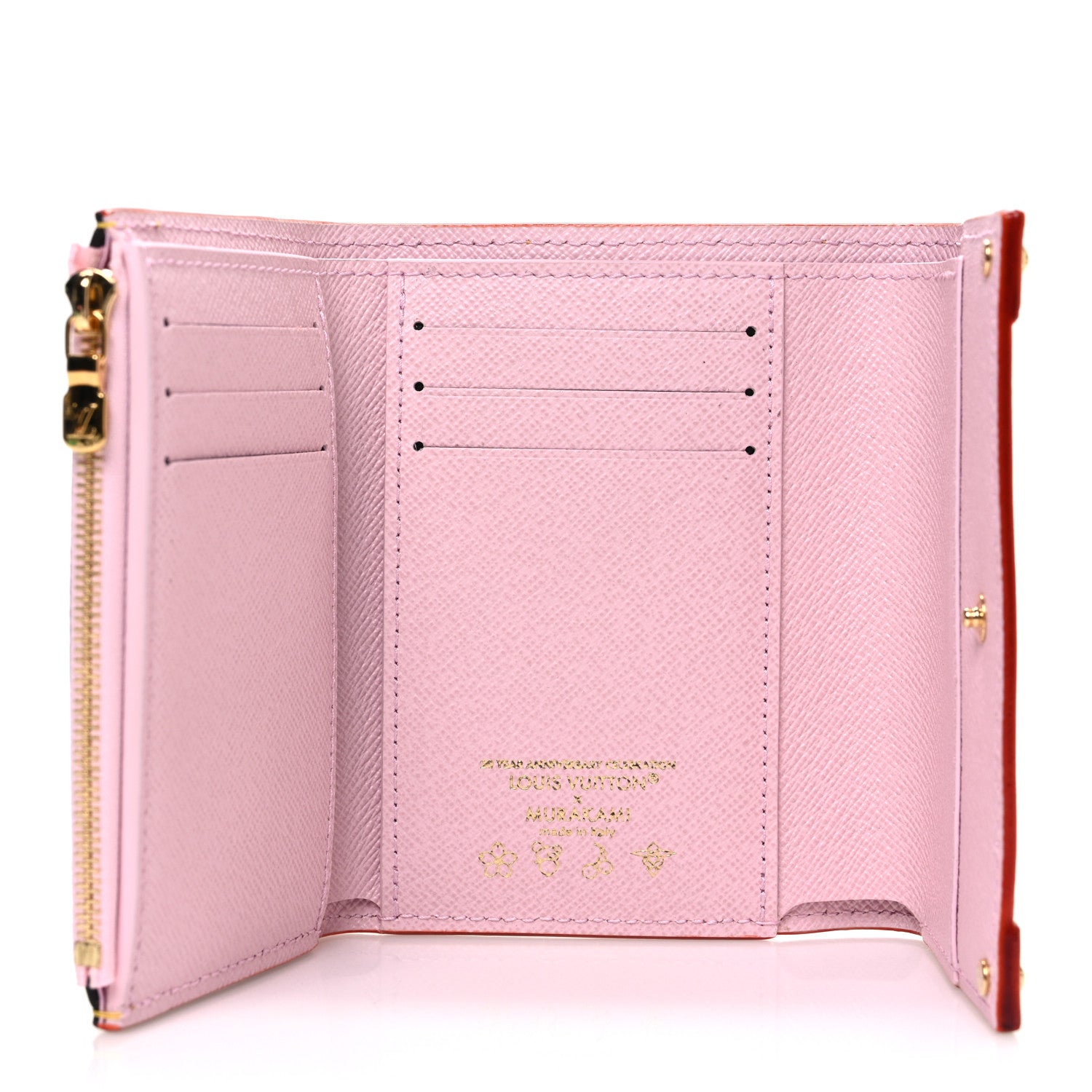 LV X TM Monogram Cherry Blossom Victorine Wallet Sakura Brown
