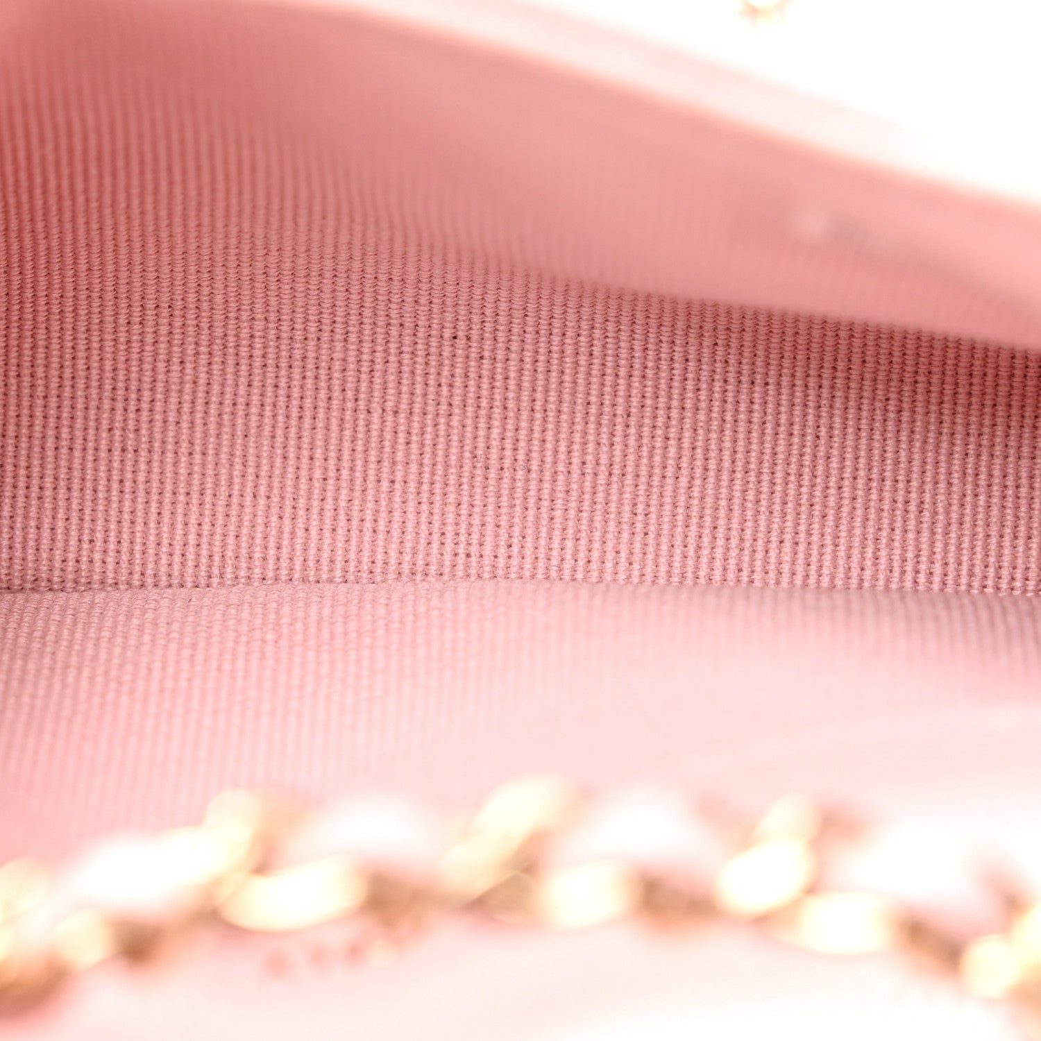 Caviar Quilted Mini Chain Belt Bag Light Pink