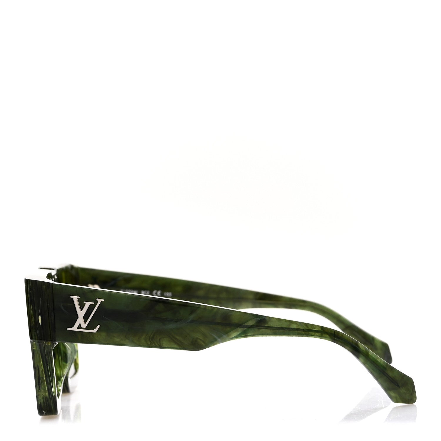 Acetate Marble Effect Swarovski Cyclone Sunglasses Z1552W Green