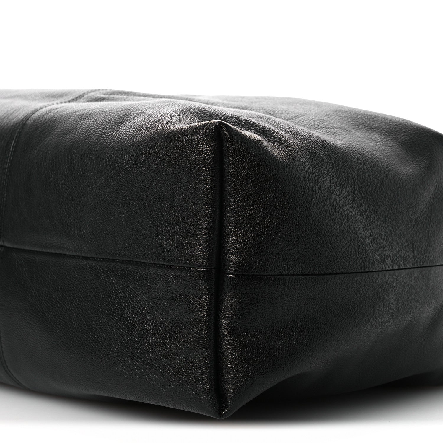 Grained Calfskin Medium Brea Crossbody Bag Black