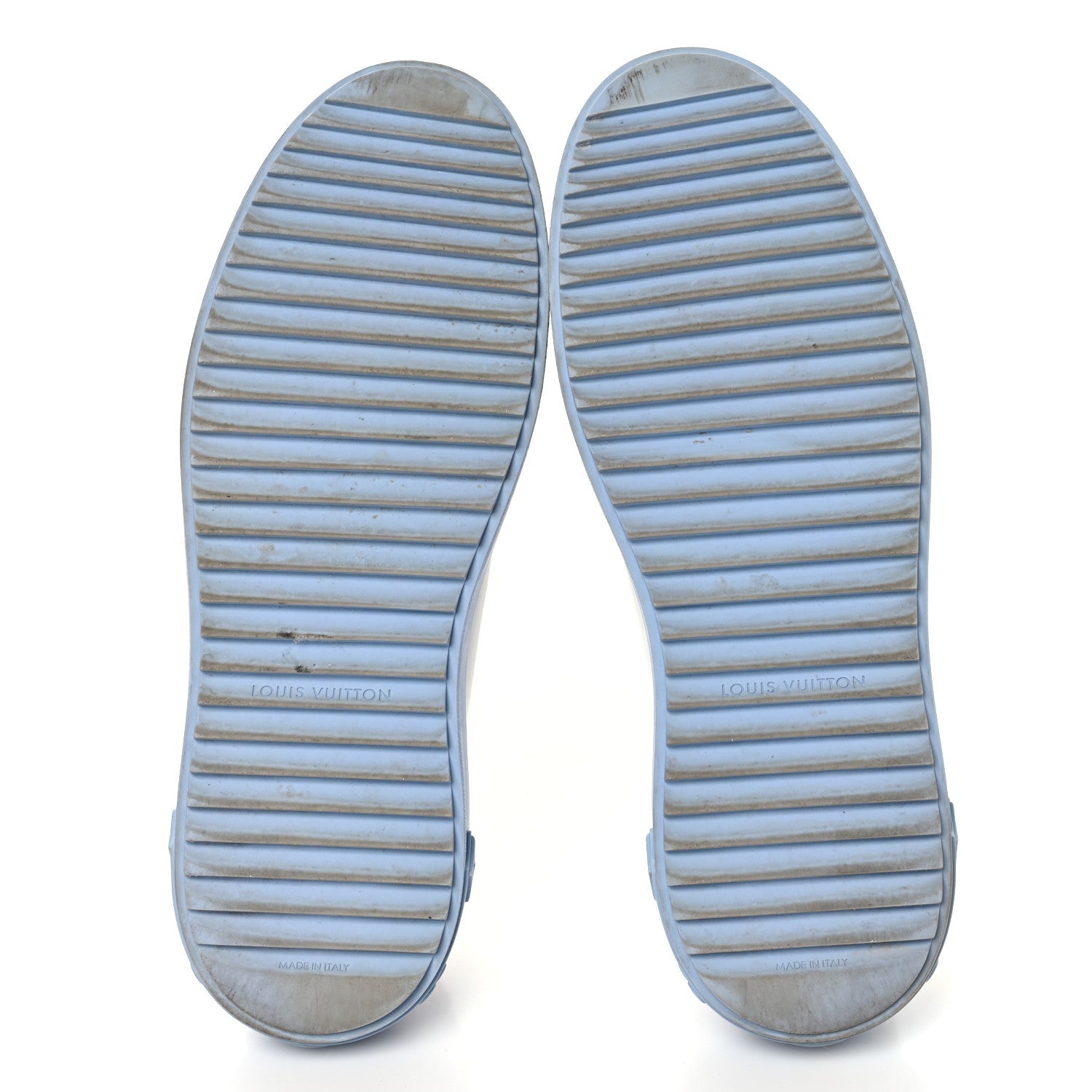 Calfskin Time Out LV Sneakers 40 Blue