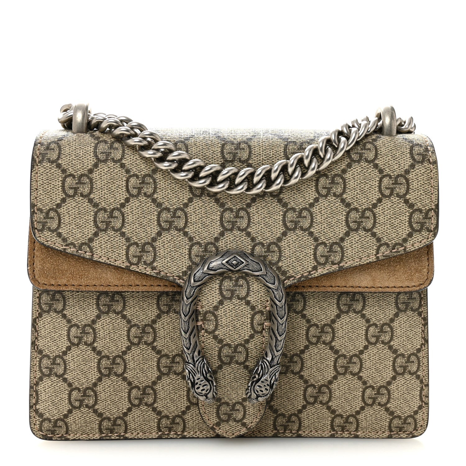 GG Supreme Monogram Mini Dionysus Shoulder Bag Taupe