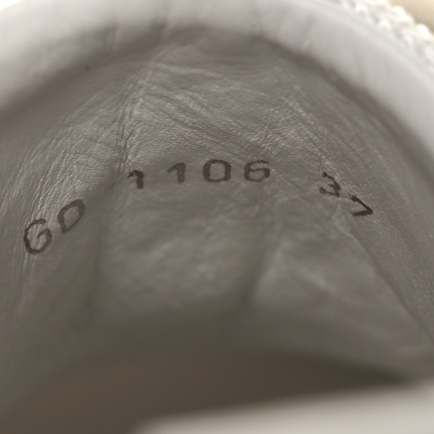 Calfskin Mesh Run Away Sneakers 37.5 White