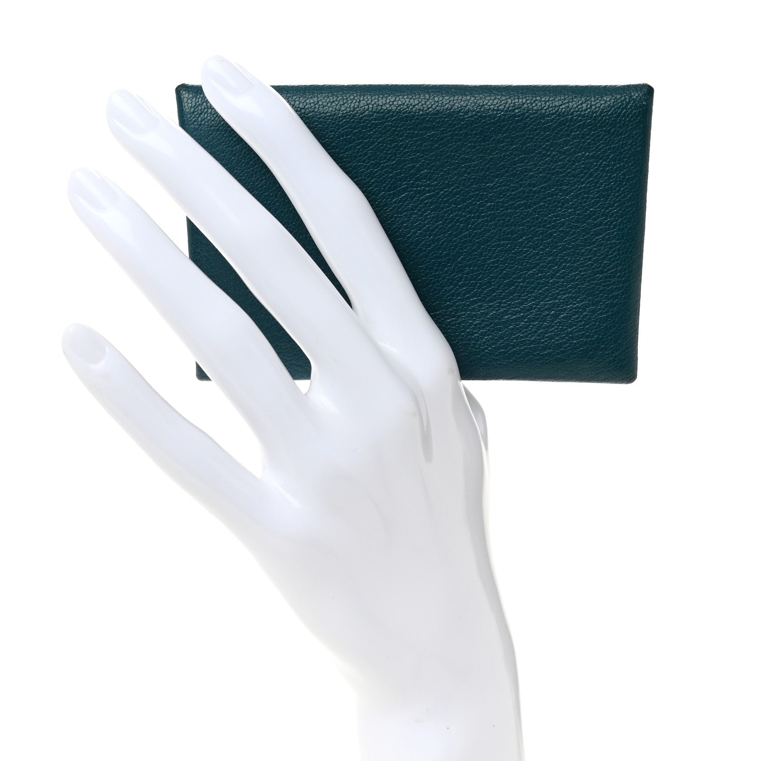 Chevre Mysore Calvi Card Case Vert Bosphore