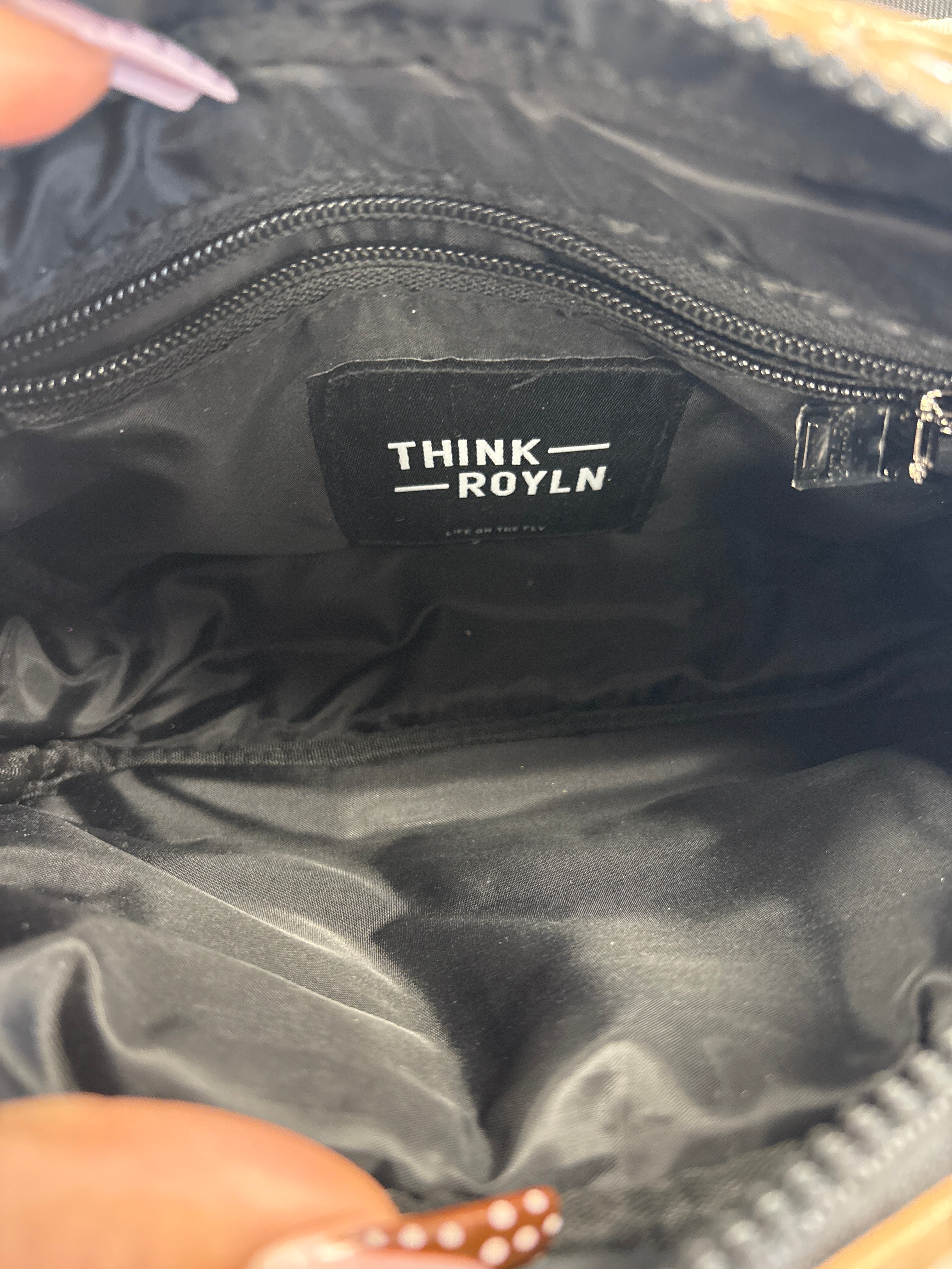 Crossbody By Think Royln In Tan, Size:Medium