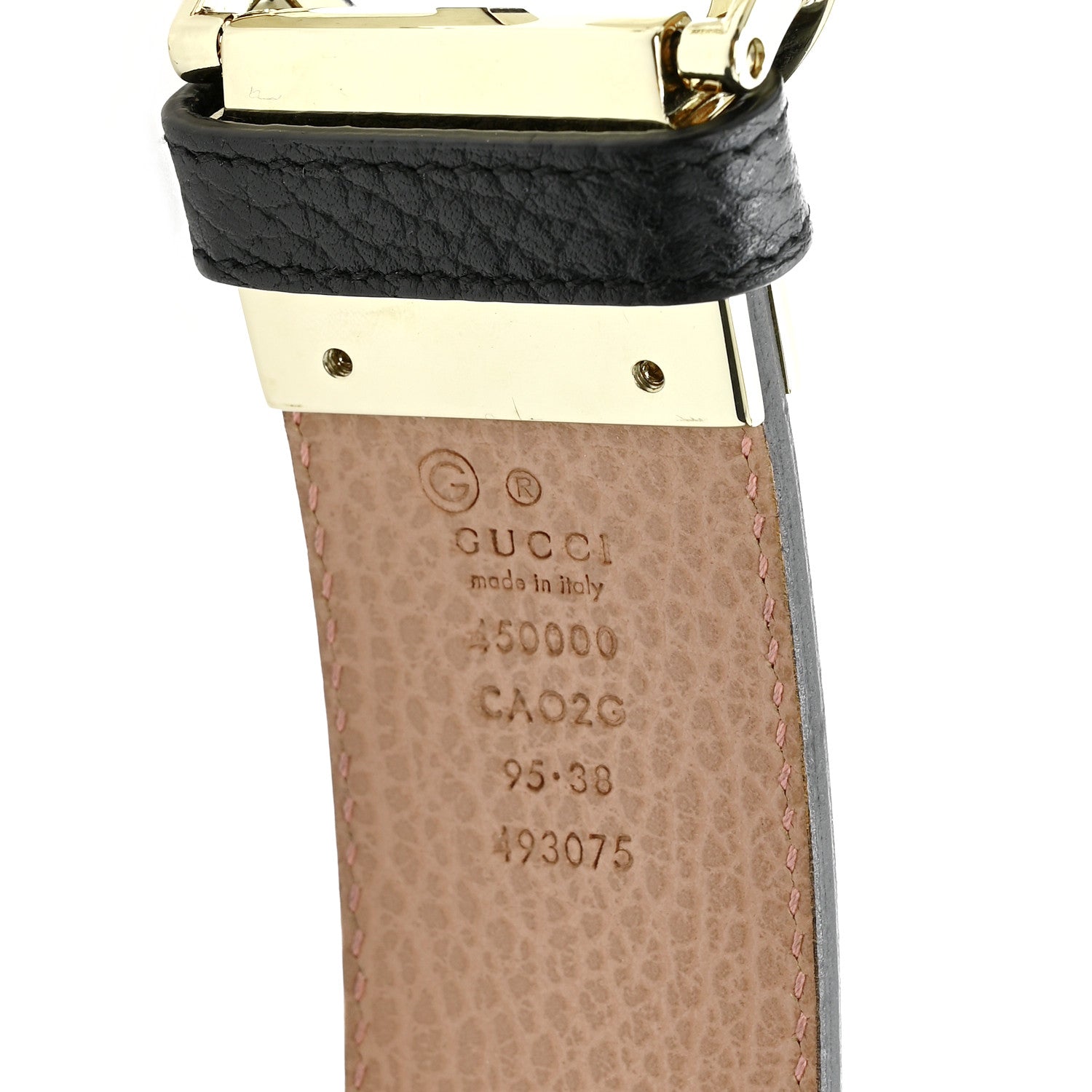 Calfskin 1973 Reversible Belt 95 38 Black Pink