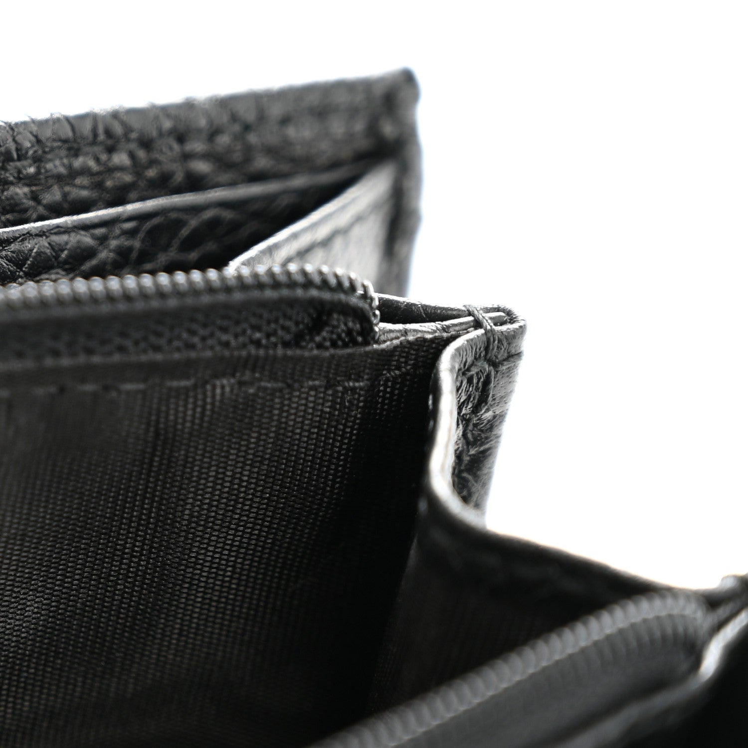 Pebbled Calfskin Large Soho Continental Wallet Black