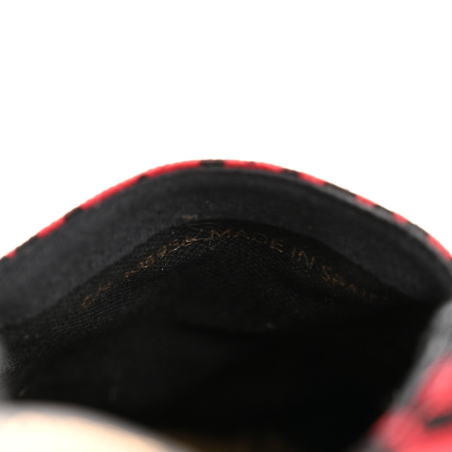 Canvas Leopard Print Espadrilles 38 Red Black