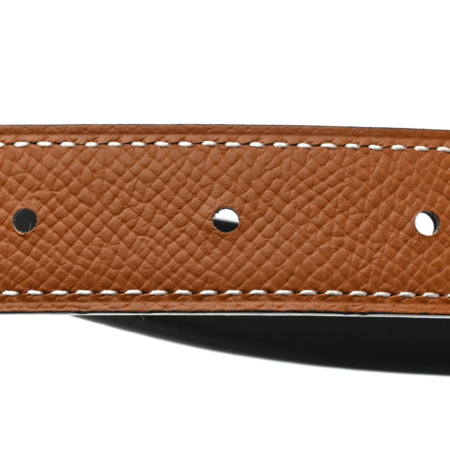 Swift Epsom 24mm Mini Constance H Belt 75 Black Gold