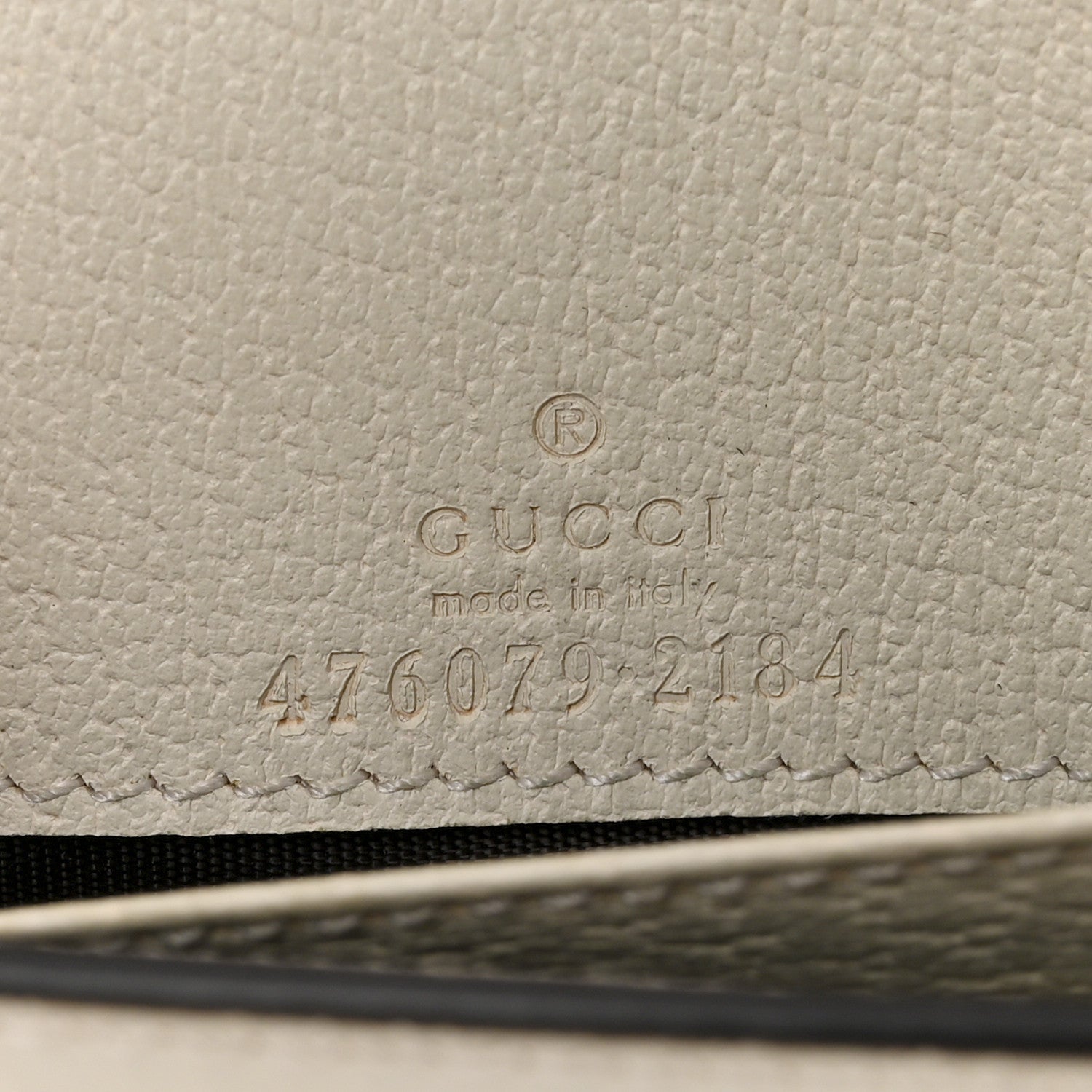 GG Supreme Monogram Web Queen Margaret Chain Wallet White