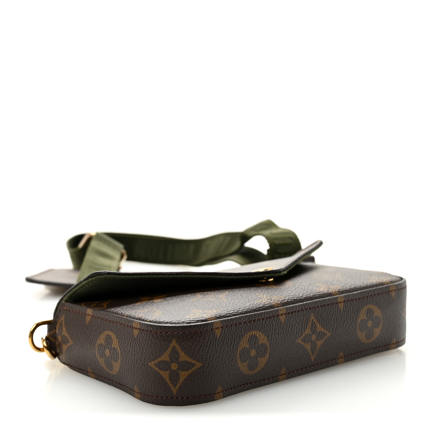 Monogram Felicie Strap & Go Kaki