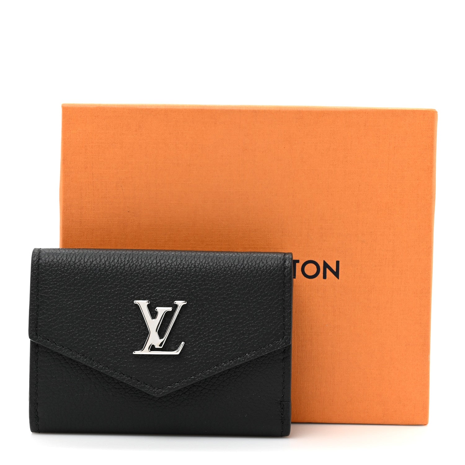 Soft Calfskin Lockmini Wallet Black