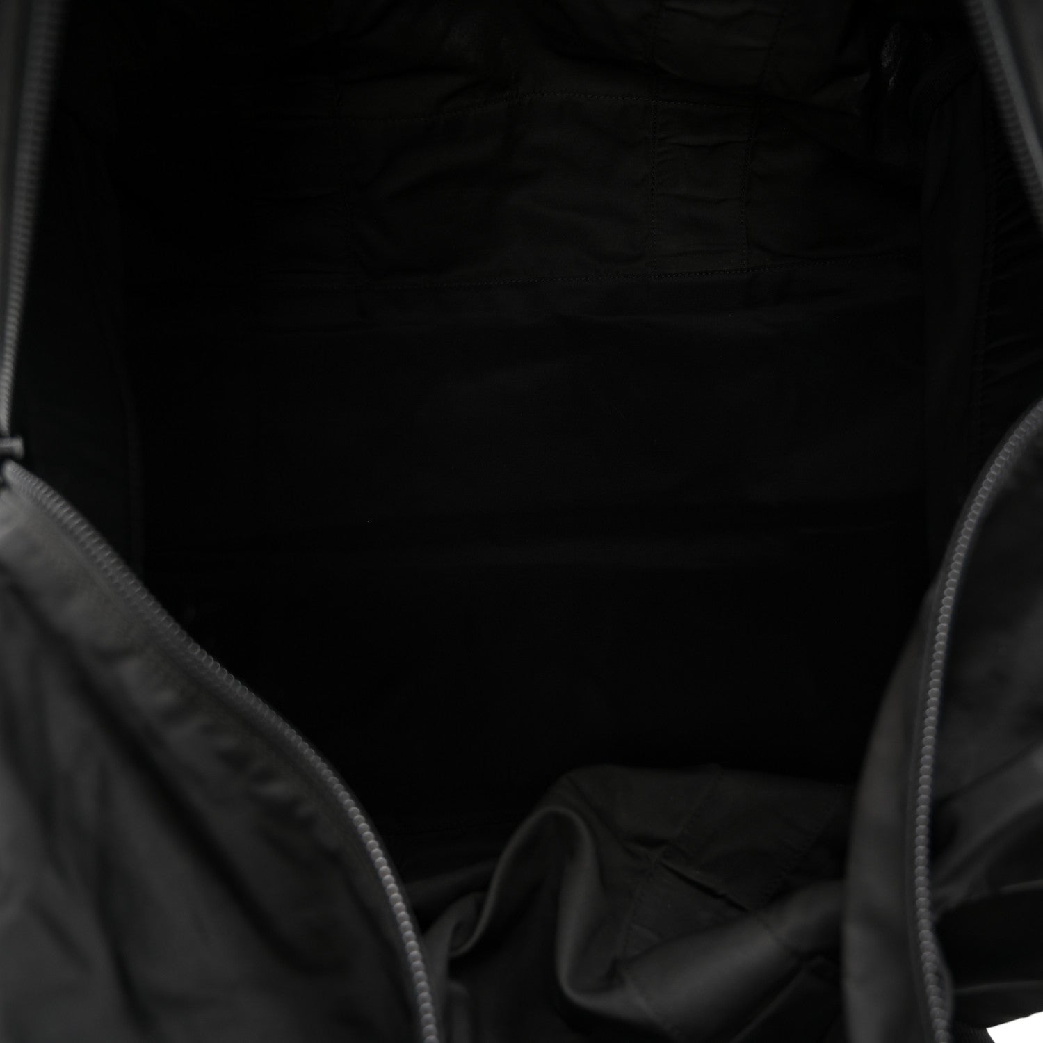 Tessuto Nylon Saffiano Viaggio Duffle Black