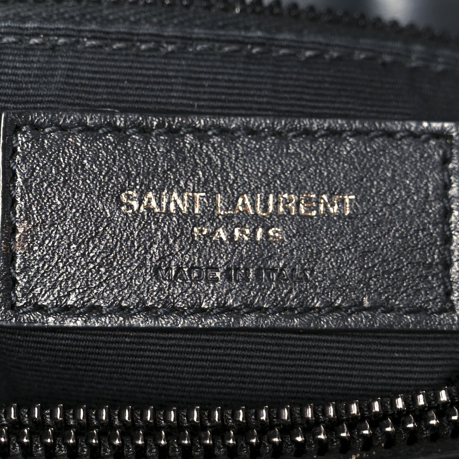 Calfskin Y Quilted Monogram Monochrome Medium Loulou Chain Satchel Black