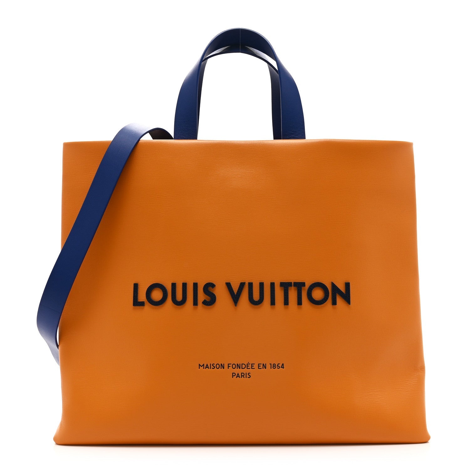 Cowhide Shopper Bag MM Safran