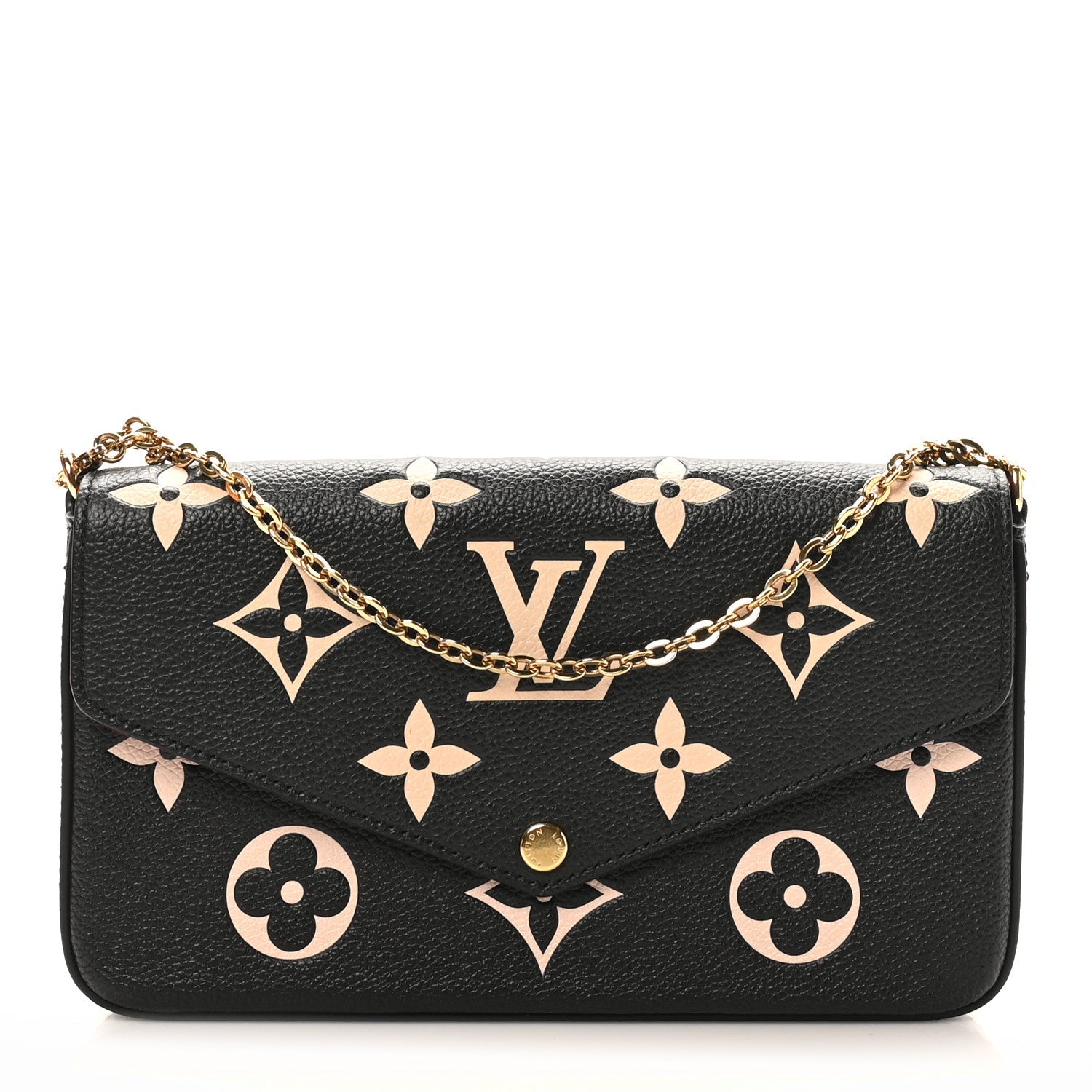 Empreinte Monogram Giant Felicie Pochette Black Beige