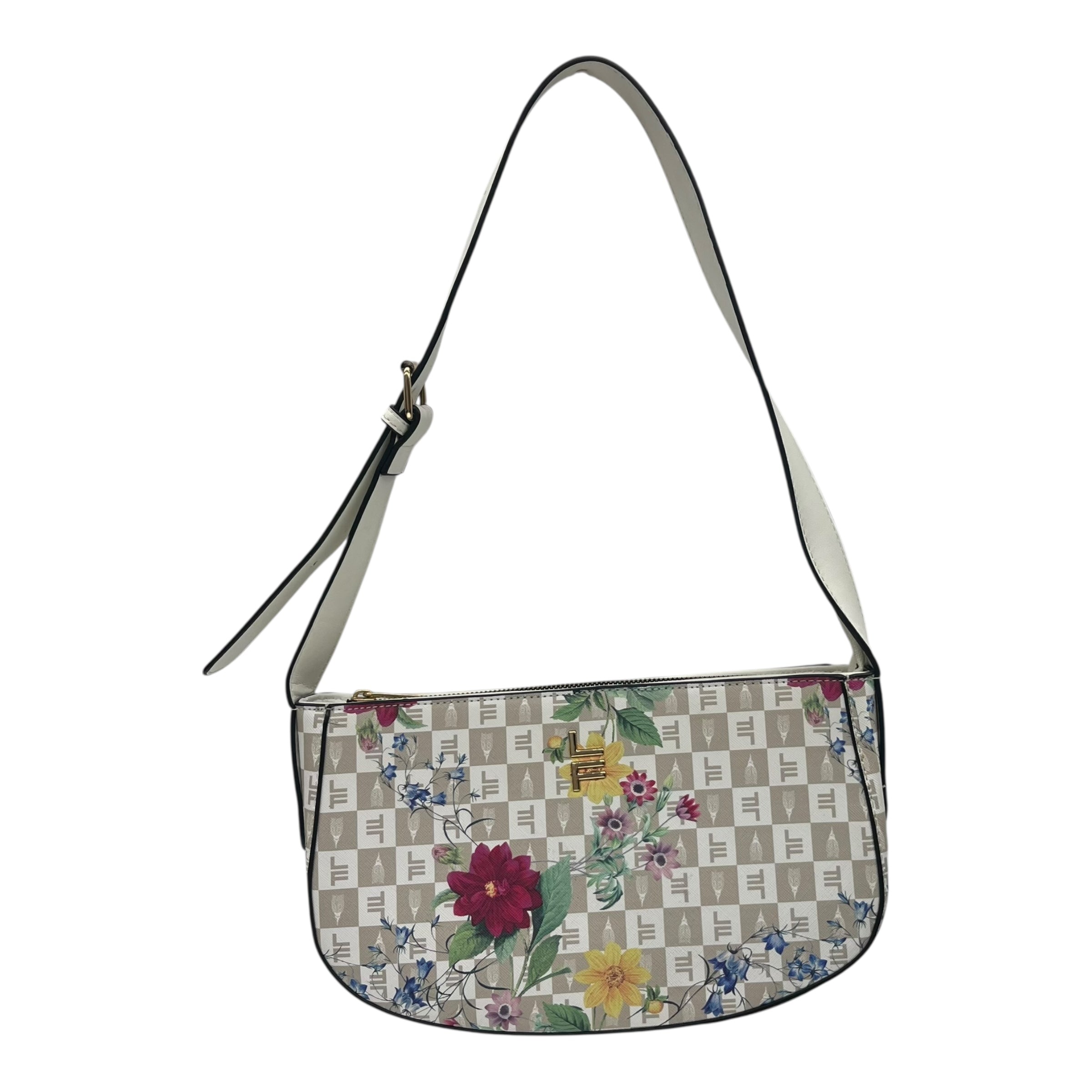 Handbag By London Fog In White, Size:Medium