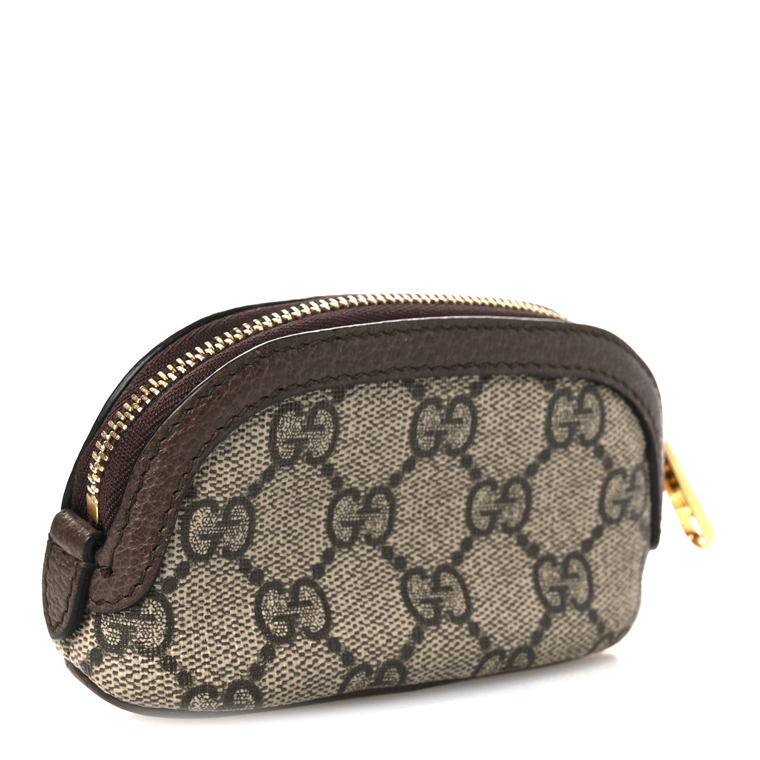 GG Supreme Monogram Web Ophidia Dome Key Pouch Beige New Acero