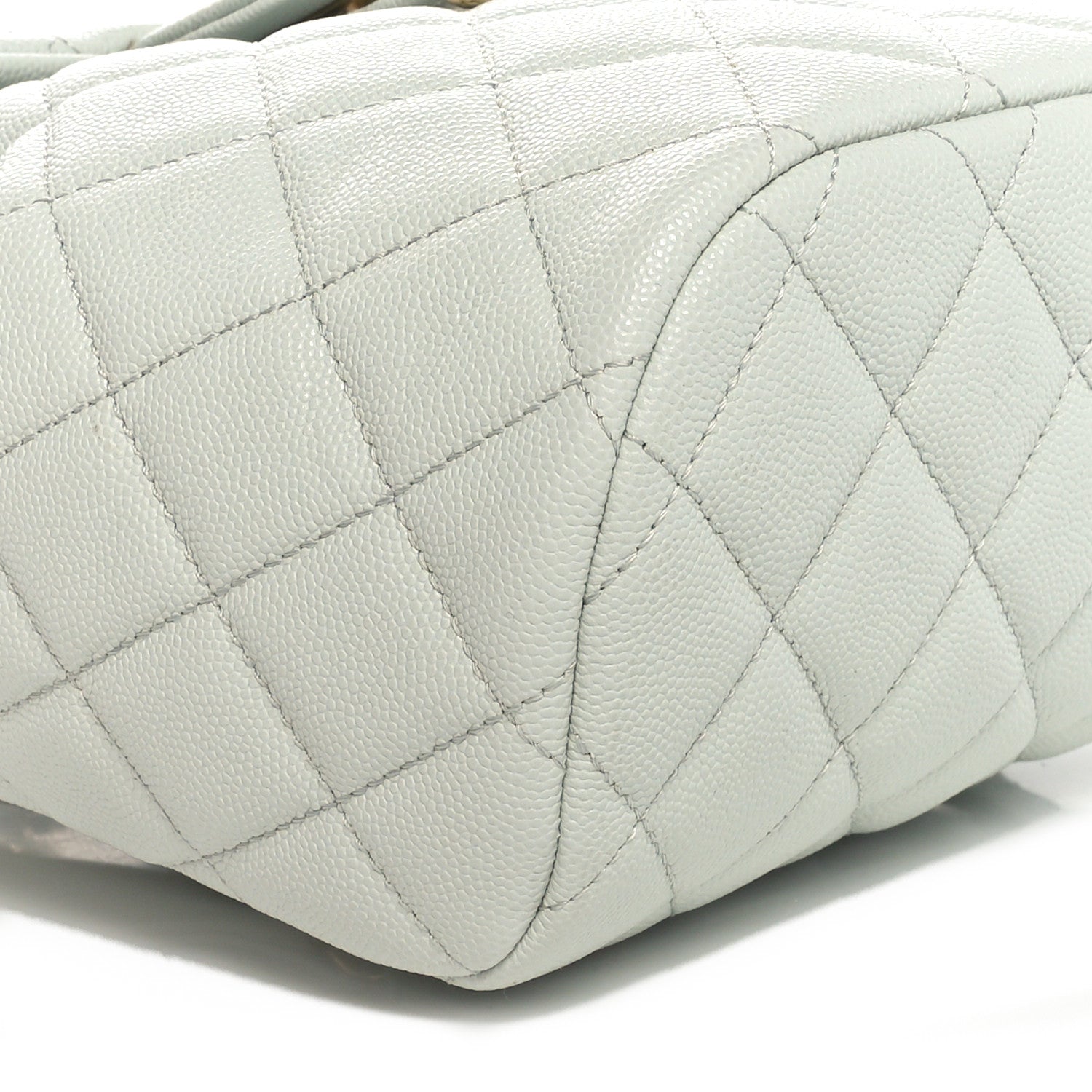 Caviar Quilted Mini Urban Spirit Backpack Light Blue