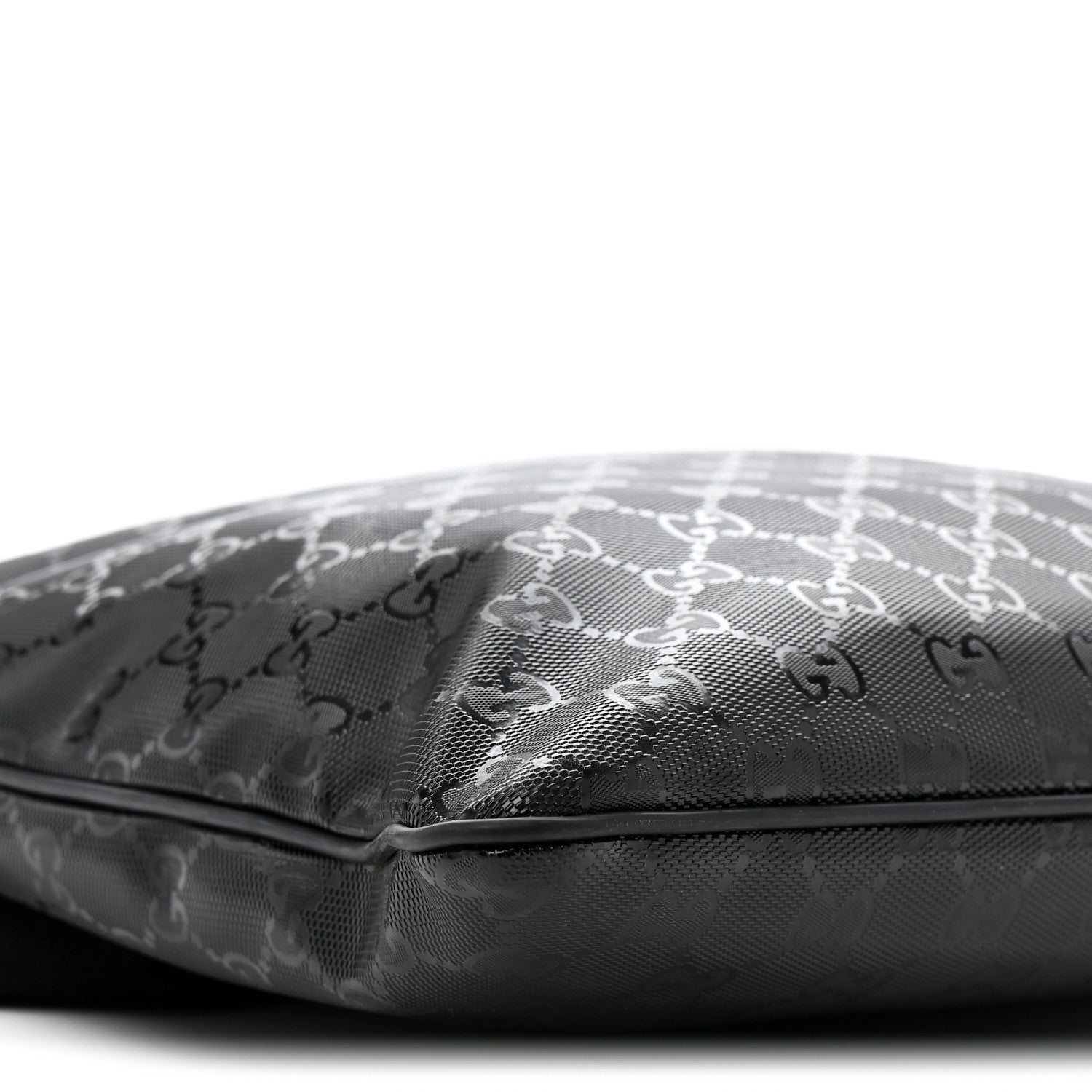 Imprime Monogram Medium Flat Messenger Bag Black