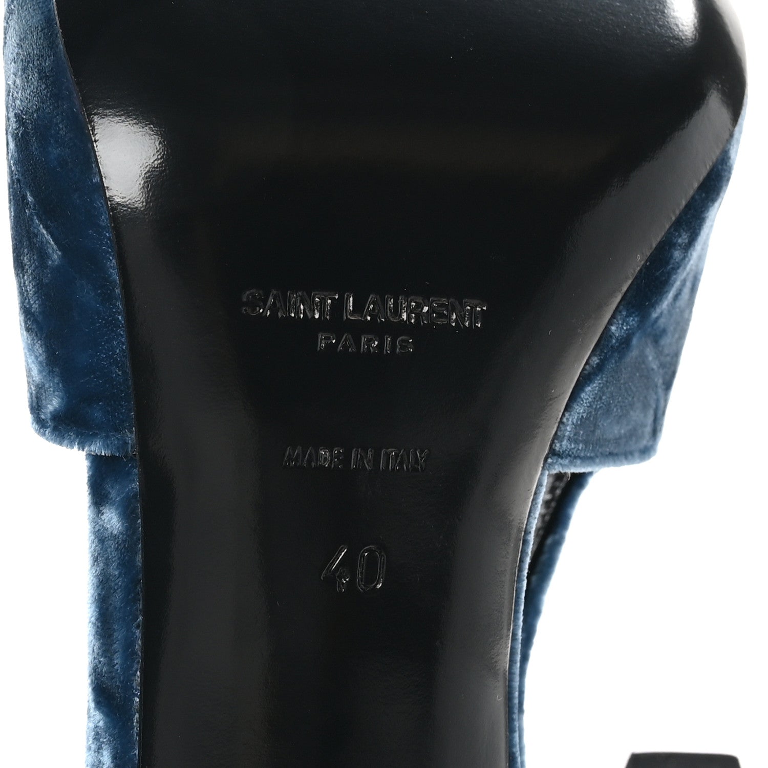 Velluto Mastrop Tom 90 Dream Slingback Pumps 40 Denim