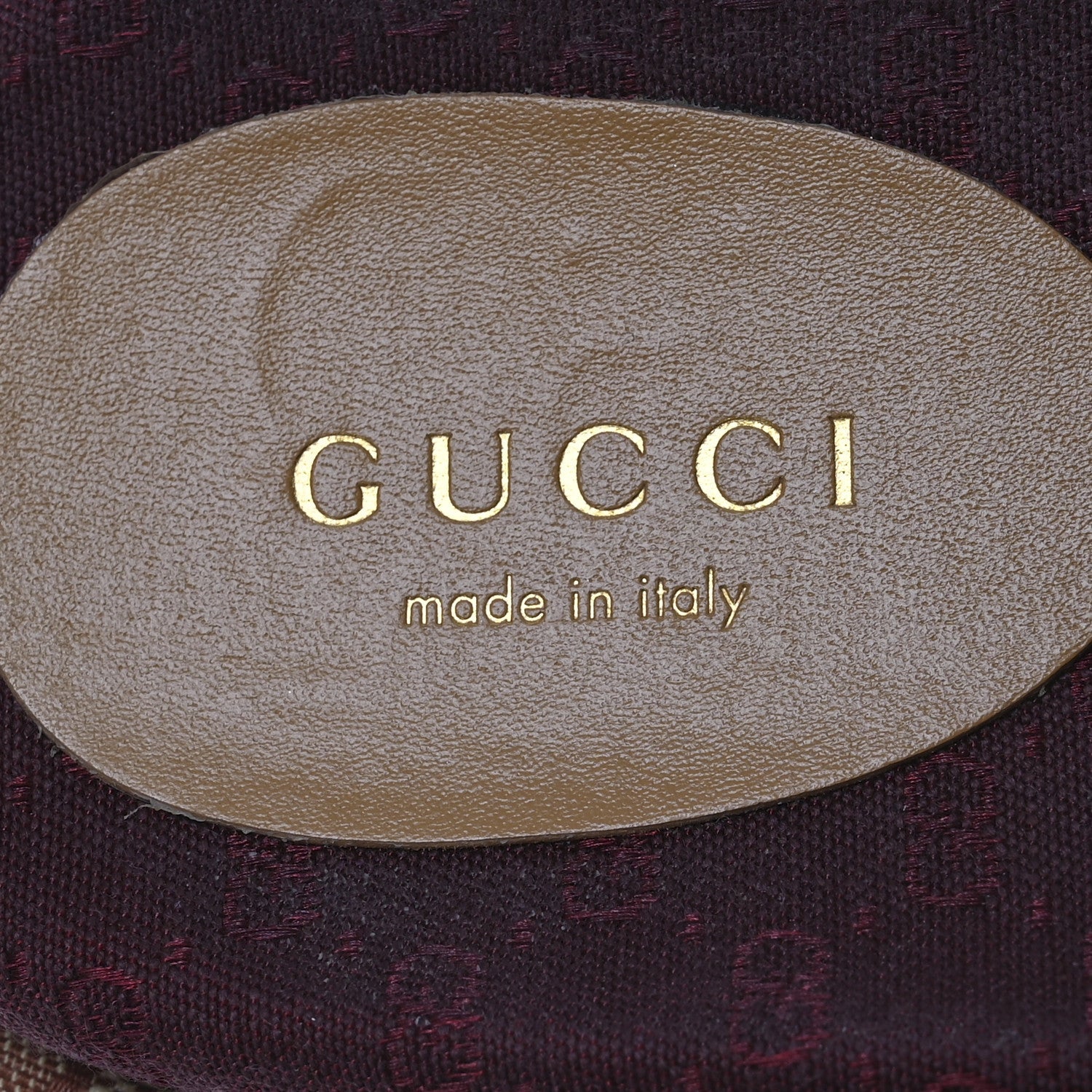 Canvas GG Monogram Angelina Platform Slide Sandals 36 Beige Ruggine