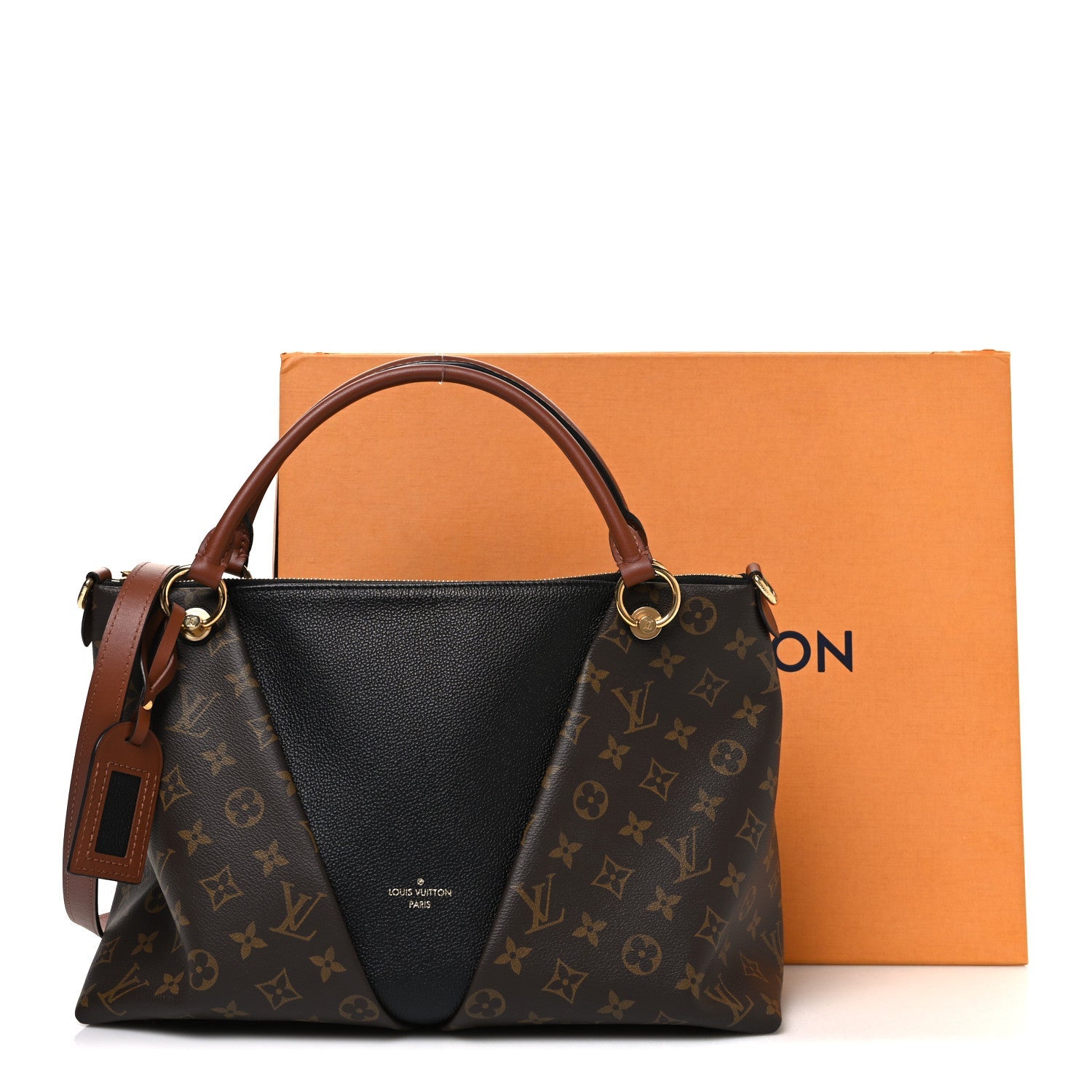 Monogram V Tote MM Black