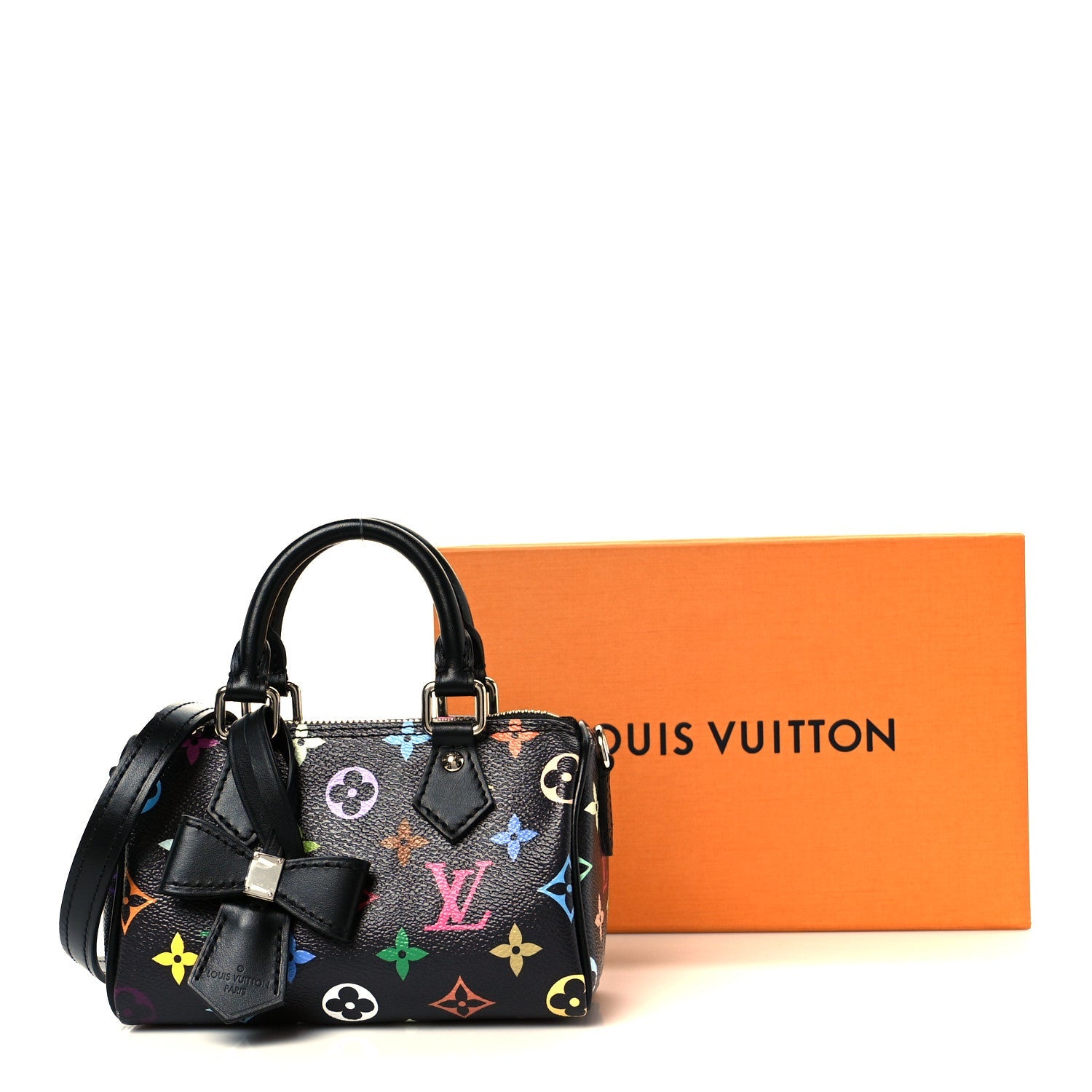 LV X TM Monogram Multicolor Nano Speedy Black