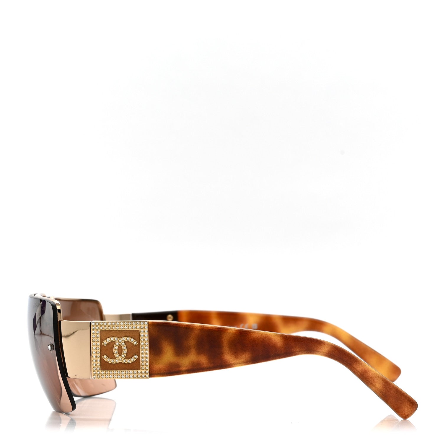 Crystal CC Sunglasses 4095-B Tortoise