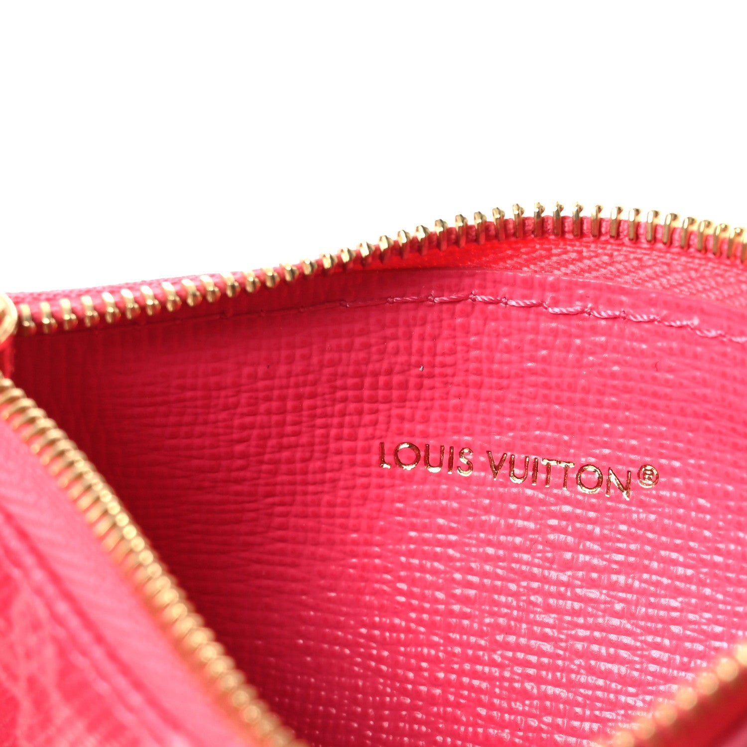 Monogram Origine Key Pouch Rose Ruban