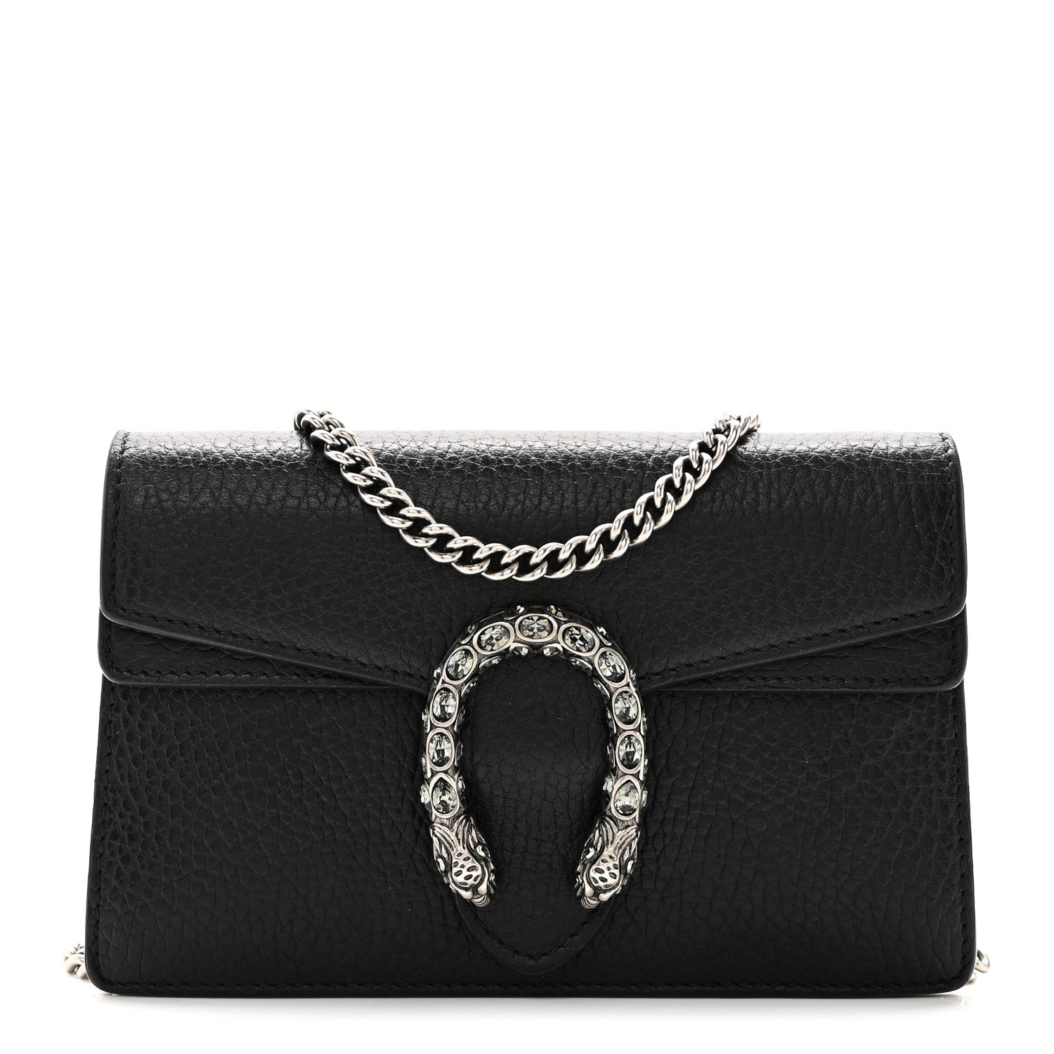 Calfskin Super Mini Dionysus Shoulder Bag Black