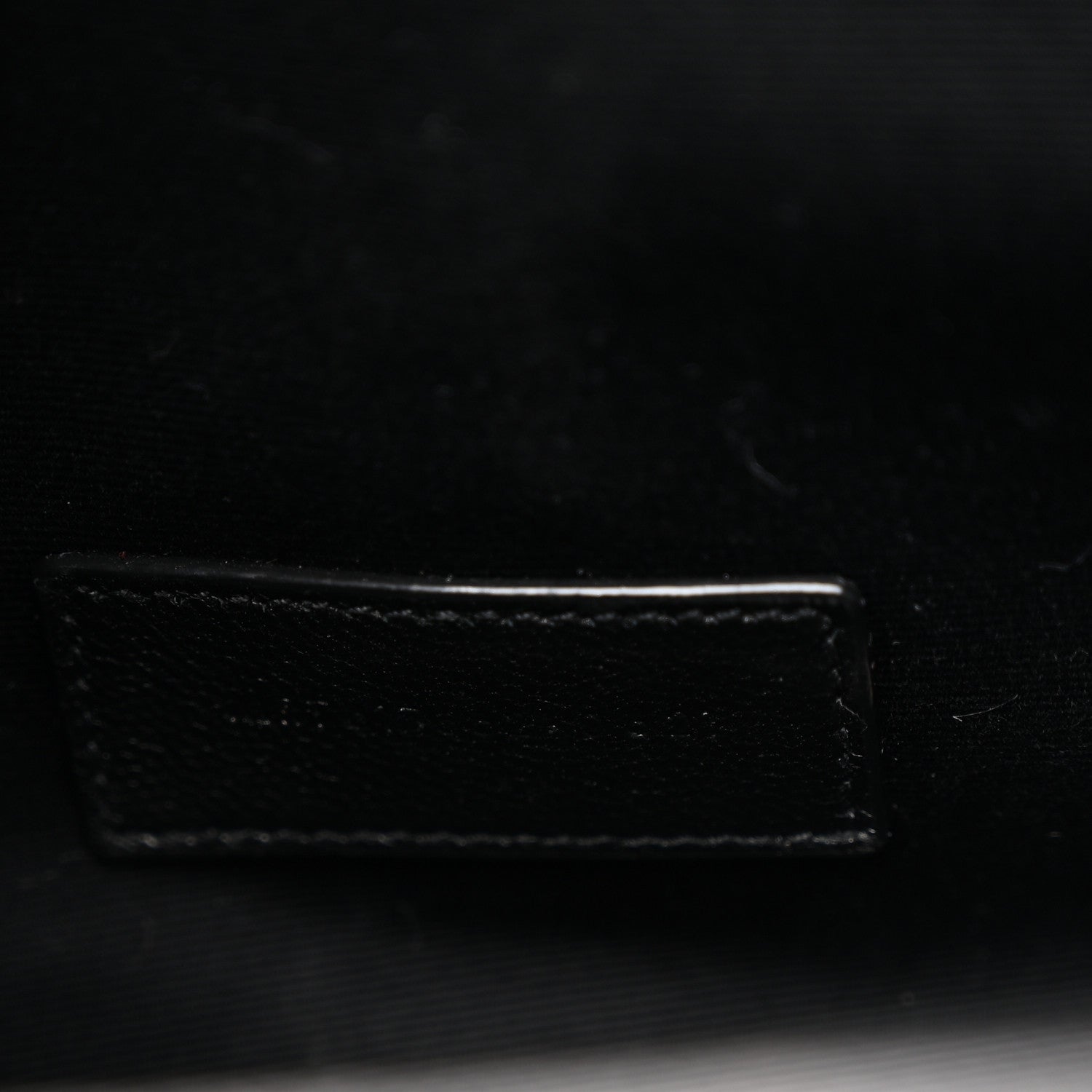 Grain De Poudre Matelasse Chevron Monogram Envelope Clutch Black