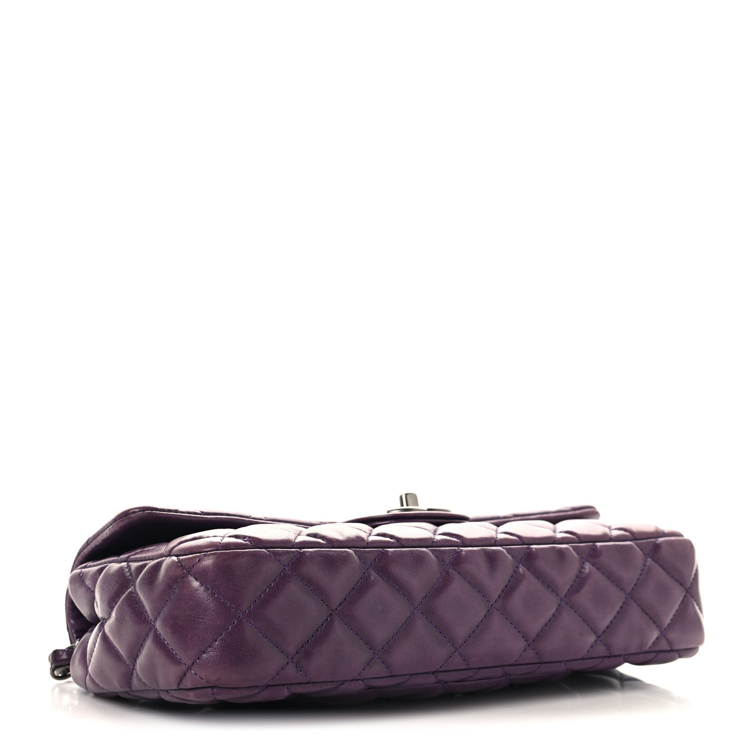 Lambskin East West Flap Purple
