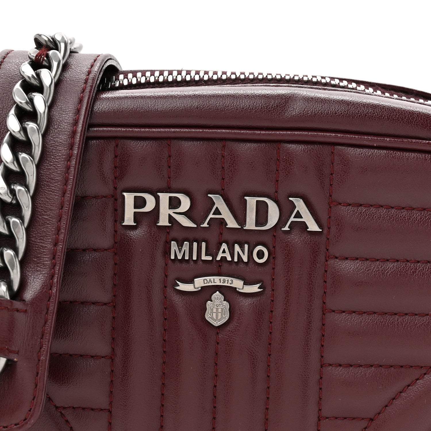 Soft Calfskin Impunture Diagramme Small Camera Bag Granato
