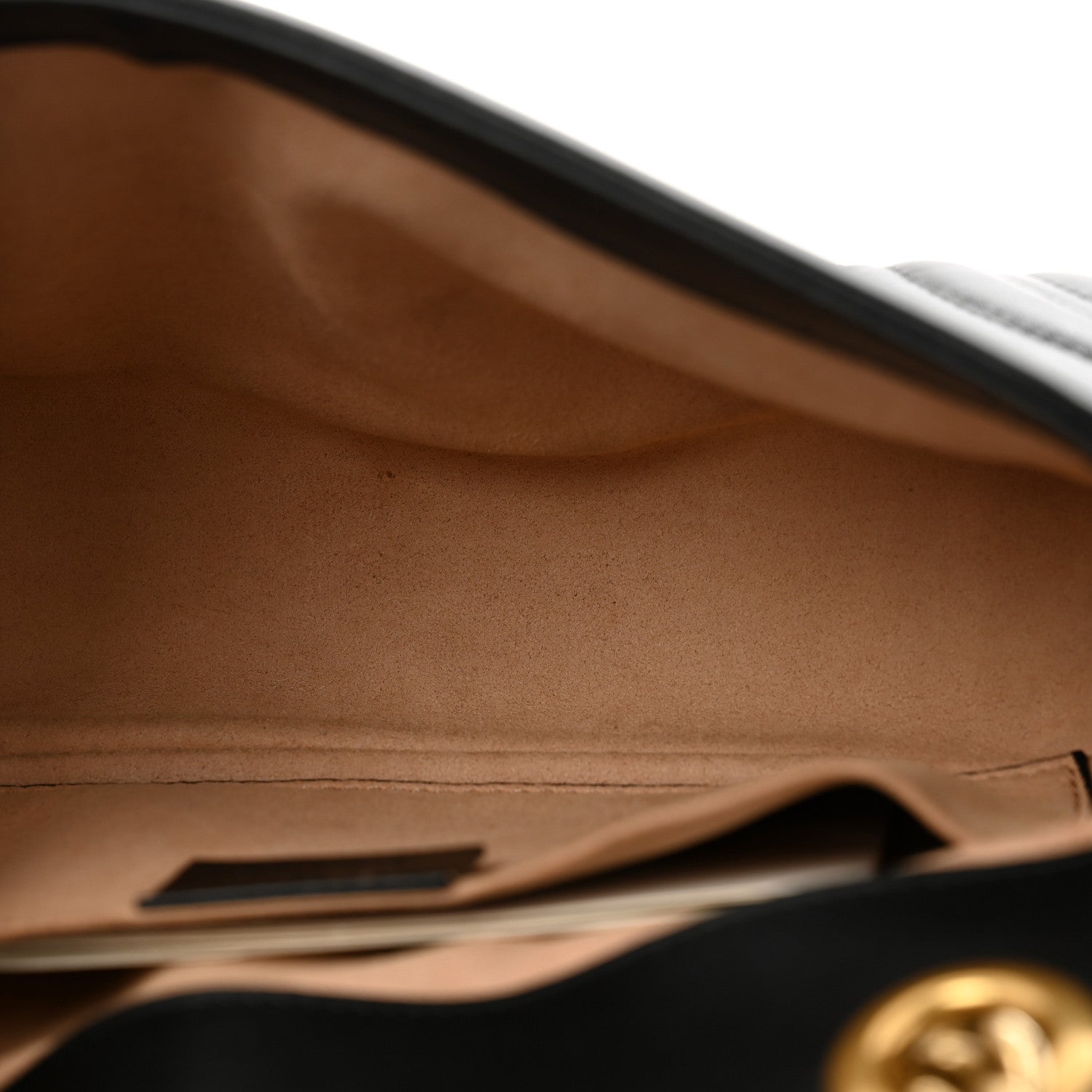 Calfskin Matelasse Mini GG Marmont Shoulder Bag Black