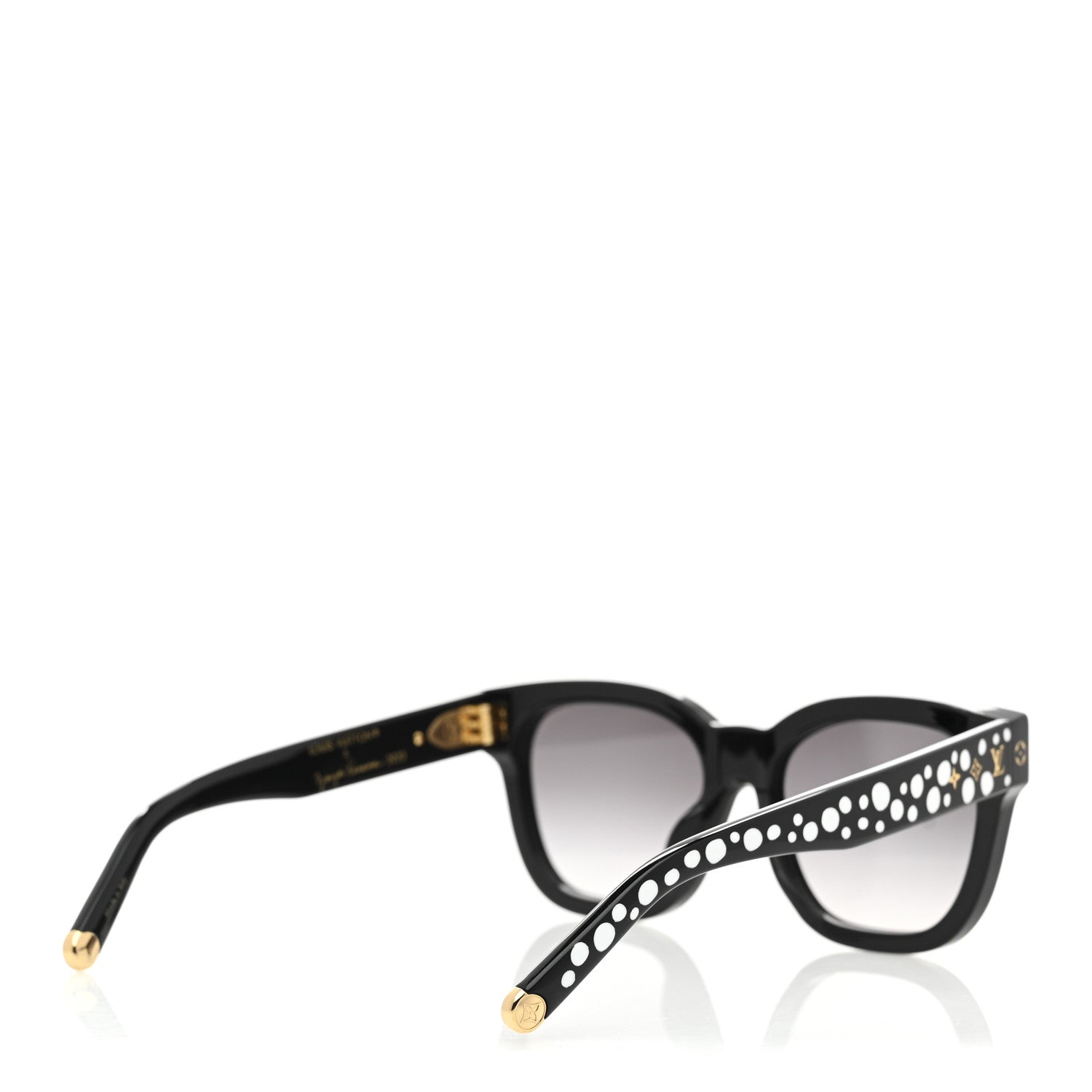 LV X YK Acetate Painted Dots Sunglasses Z1902W Black White