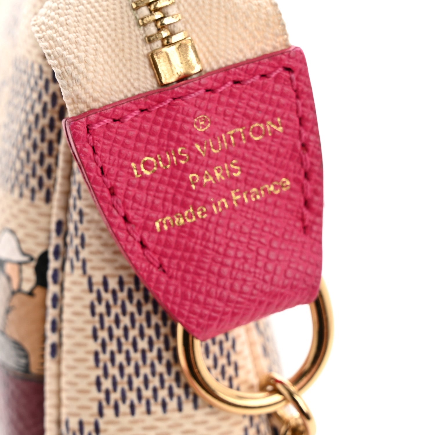 Damier Azur 2015 Christmas Animation Mini Pochette Accessories