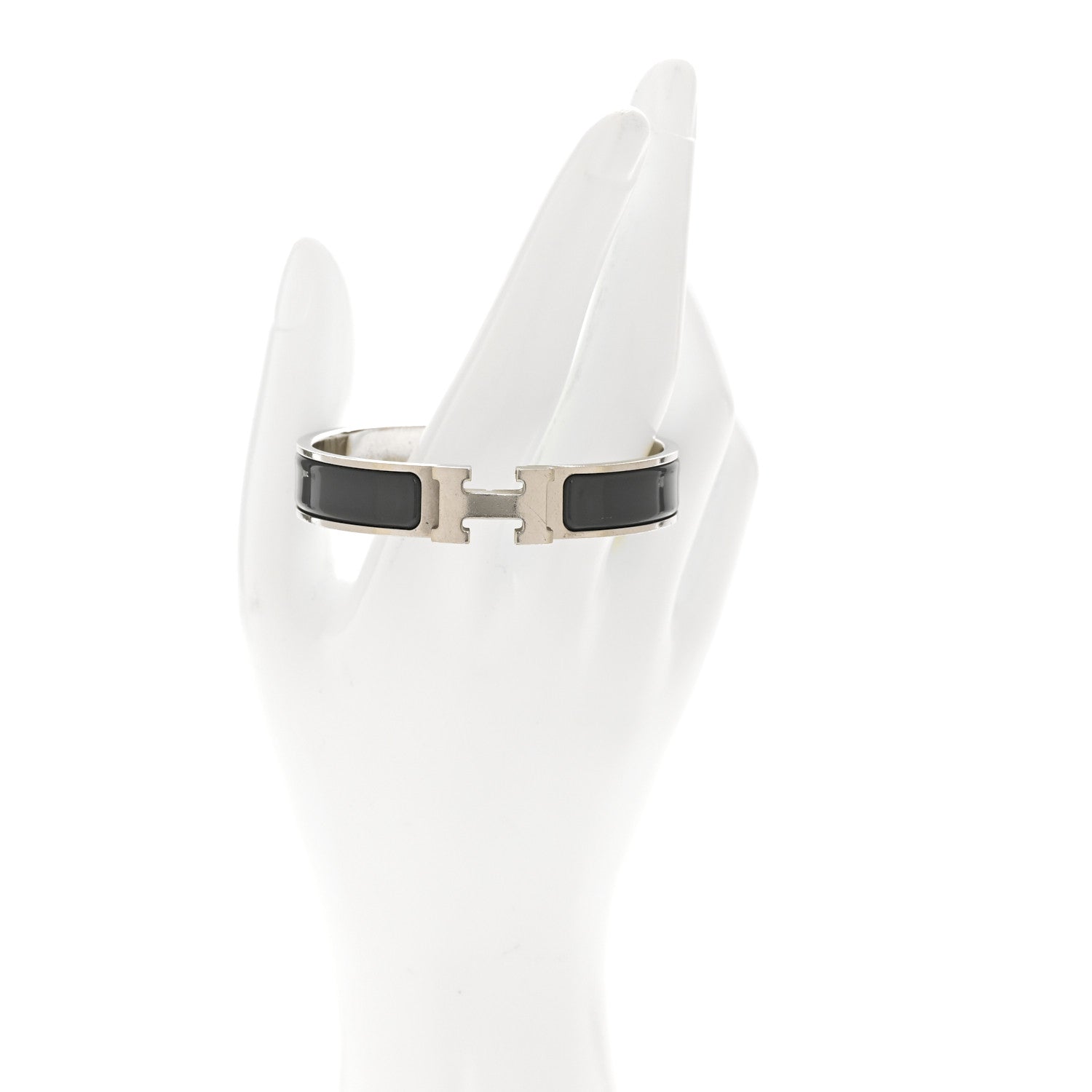 Matte Enamel Narrow Clic Clac H Bracelet PM Ardoise