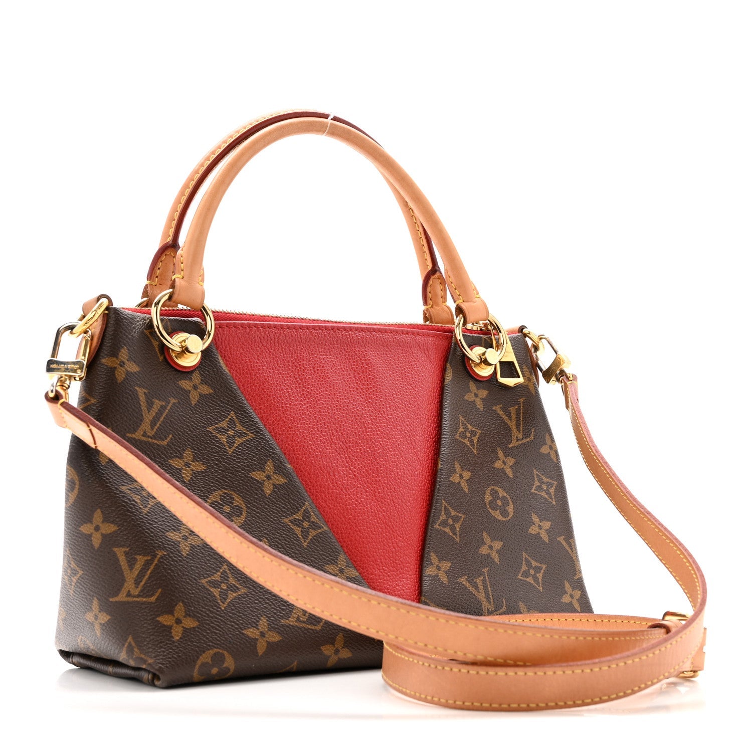 Monogram V Tote BB Cherry
