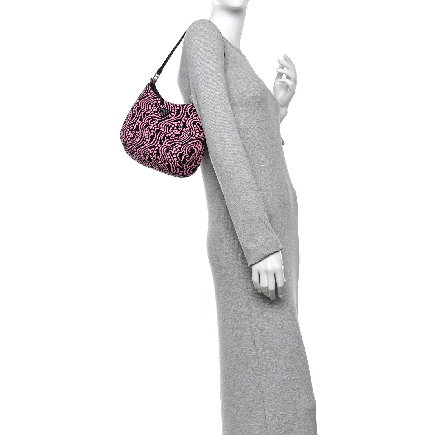 Maglia Jacquard Cleo Shoulder Bag Black Rosa